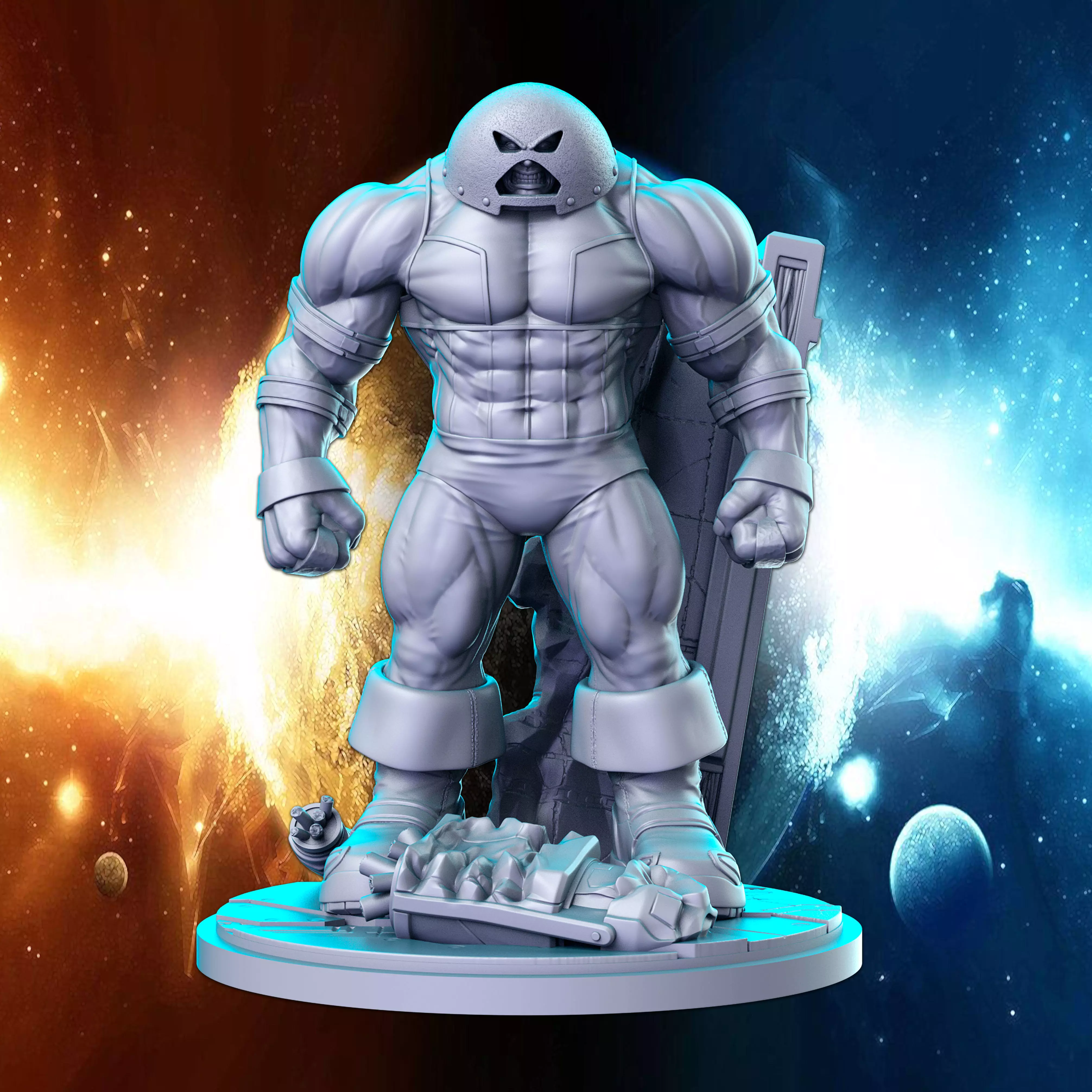 Juggernaut Marvel Super Hero 32mm Pre-supported 3D print model_0