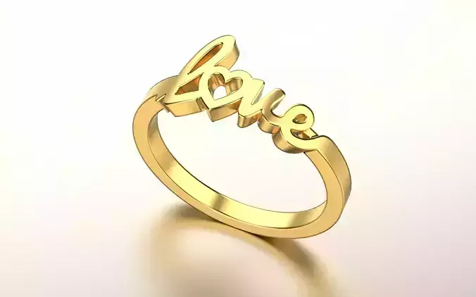 Love ring  3D print model