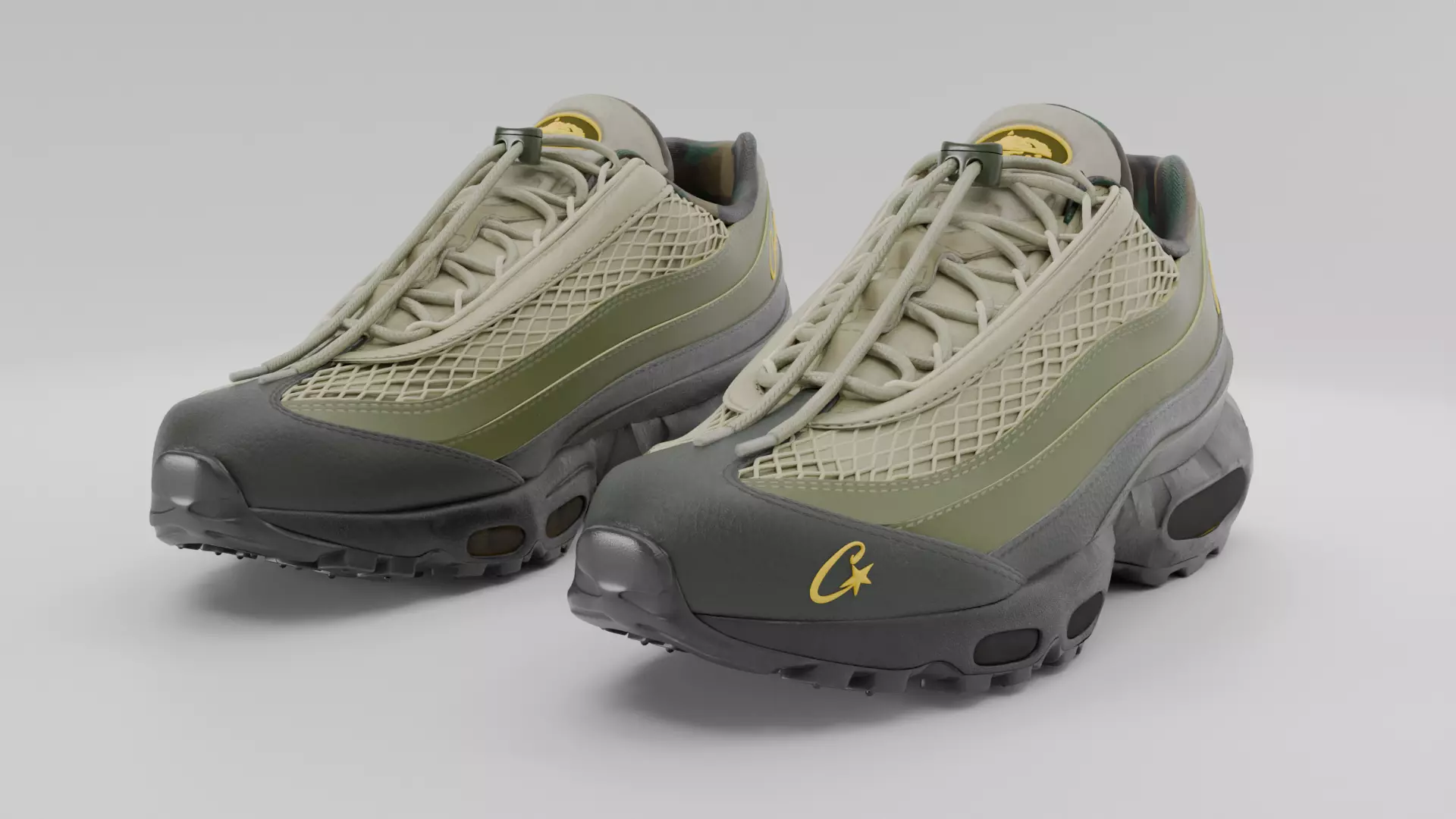 Corteiz x Nike Air Max 95 Sequoia 3D model | CGTrader