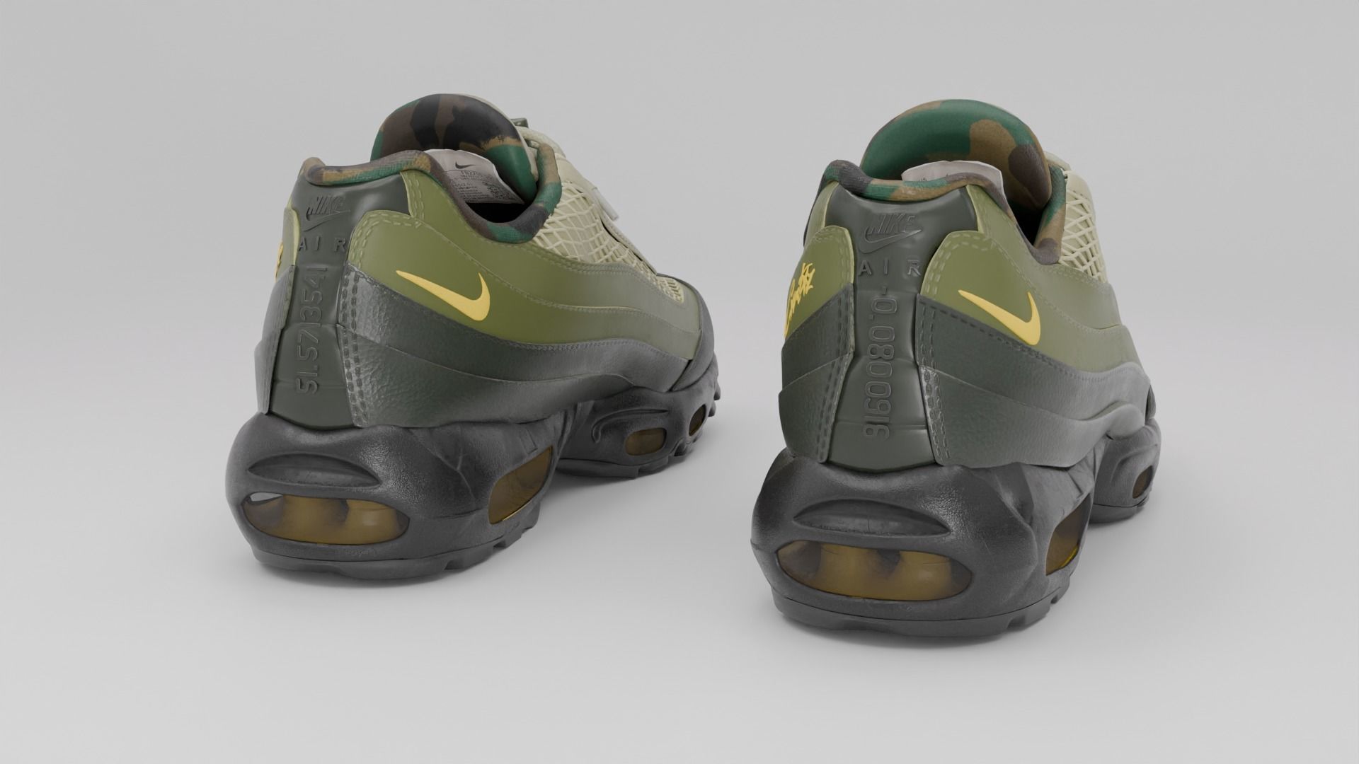 Corteiz x Nike Air Max 95 Sequoia 3D model | CGTrader