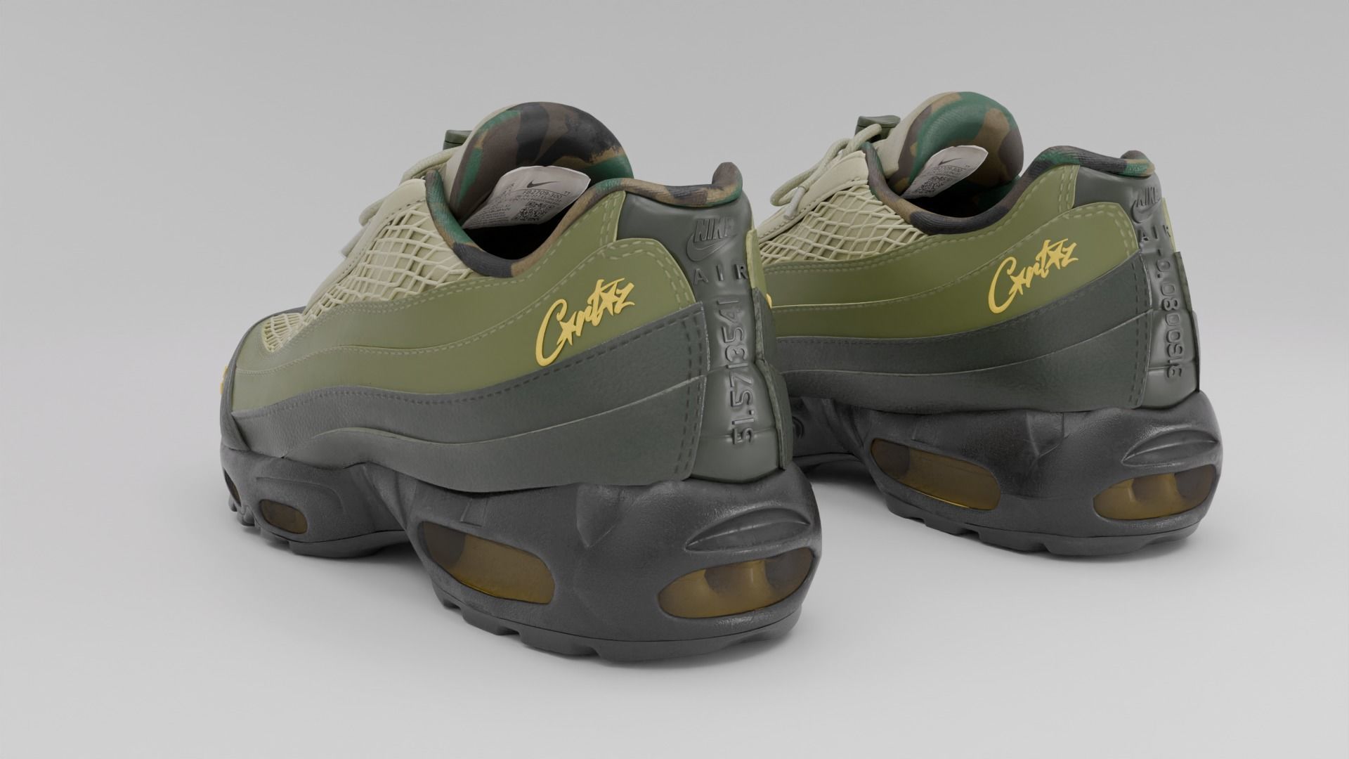 Corteiz × Nike Air Max 95 鑑定書つき、 SNKRS HUNT: Corteiz x Nike Air Max 95 'Dark Grey and Aegean storm