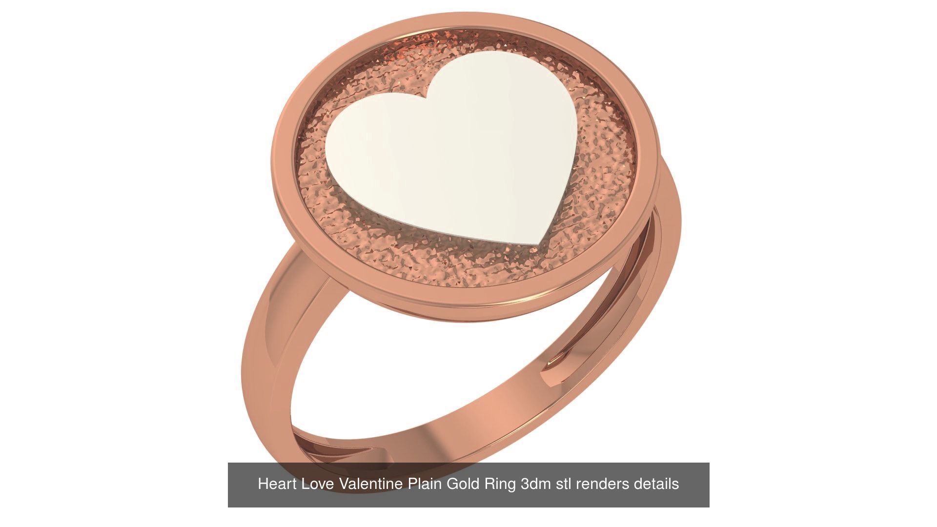 118 Plain Gold Band Ring 3dm stl renders details  3D Model Collection_41