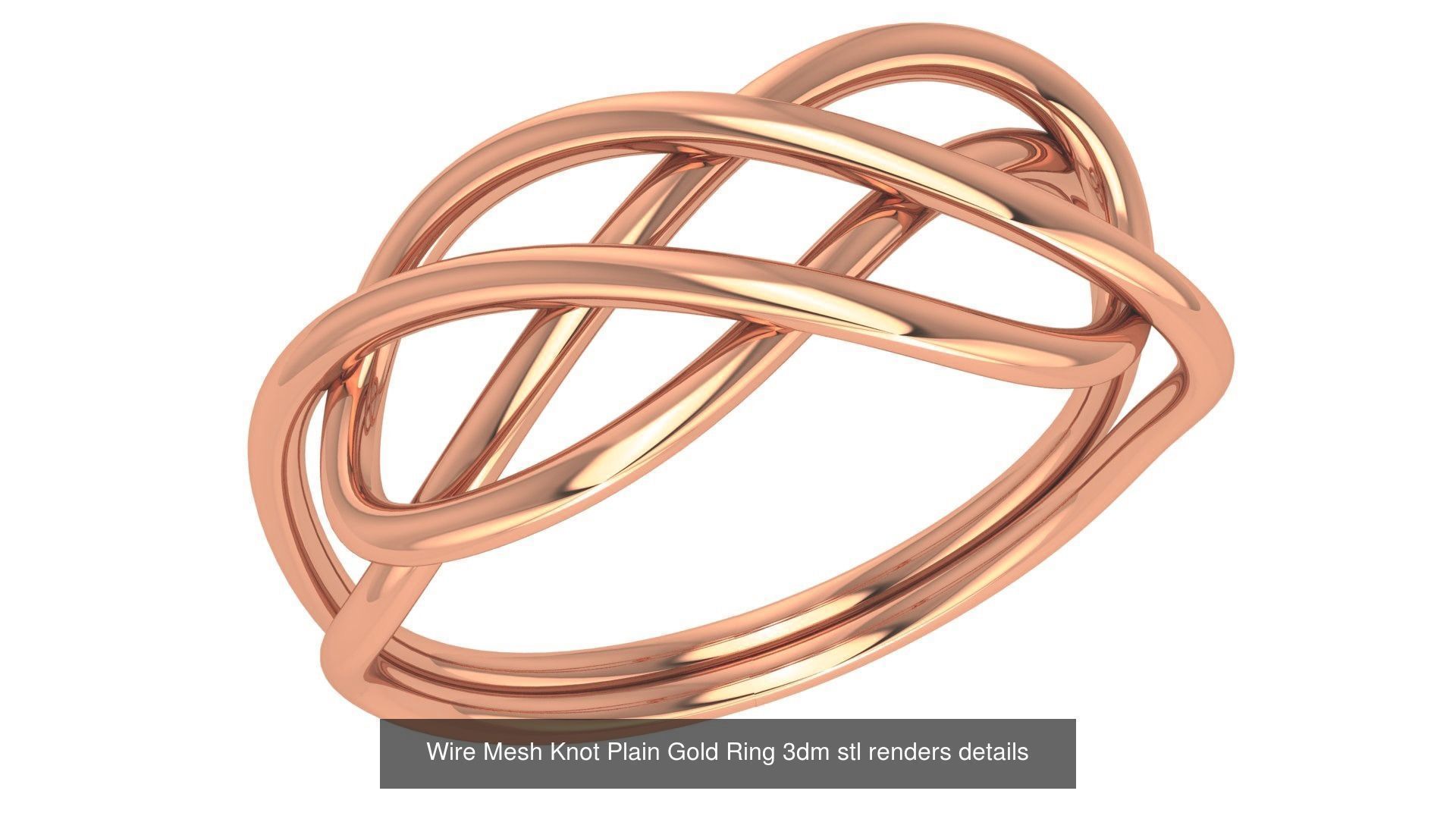 118 Plain Gold Band Ring 3dm stl renders details  3D Model Collection_55