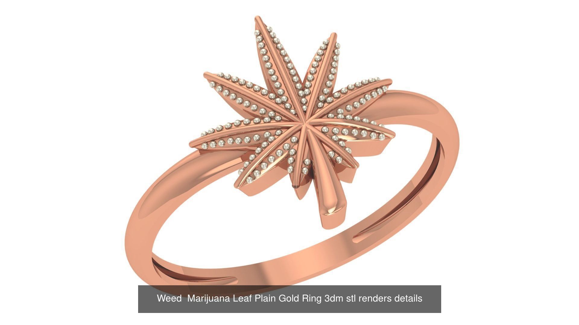 118 Plain Gold Band Ring 3dm stl renders details  3D Model Collection_76