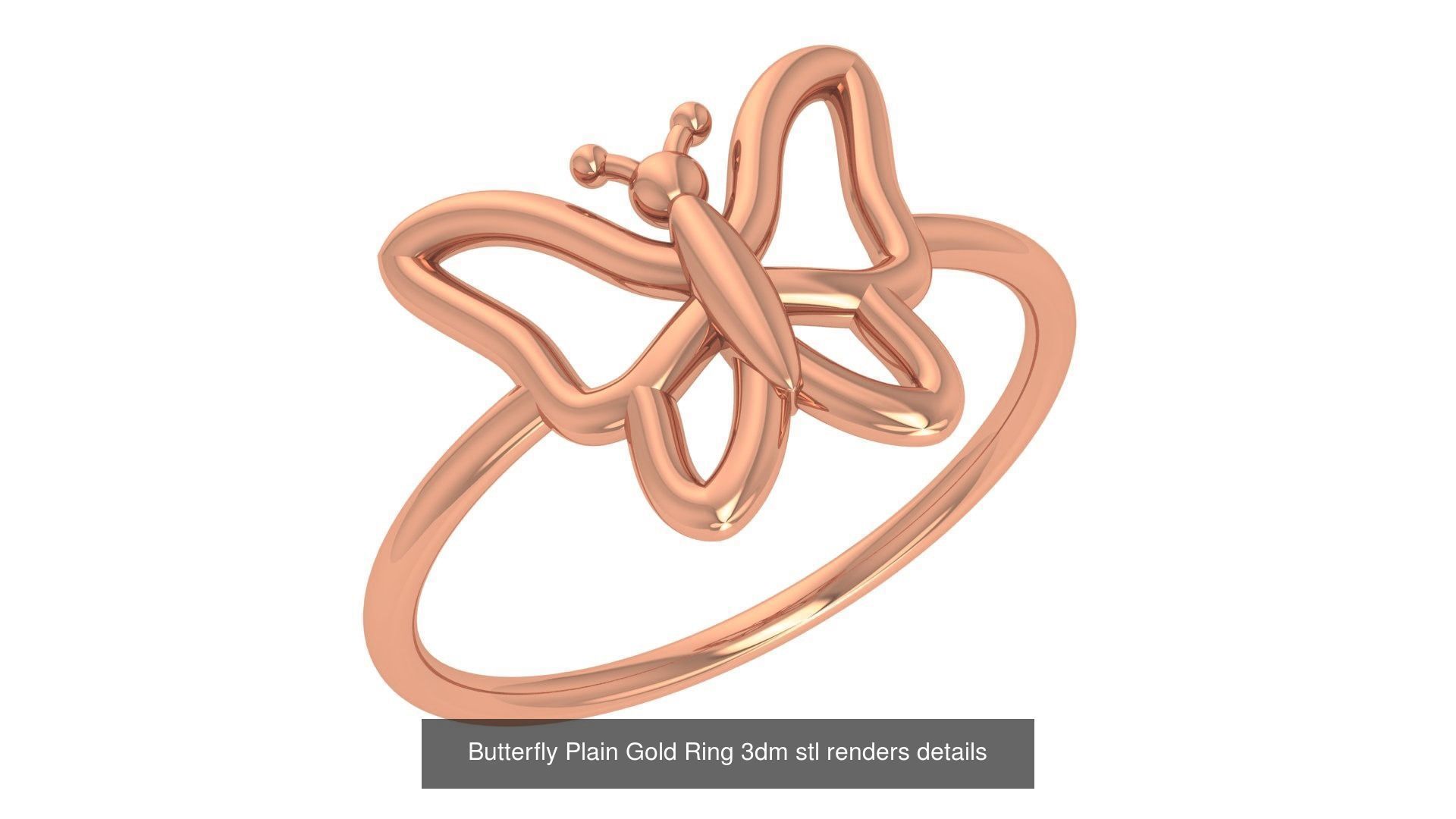 118 Plain Gold Band Ring 3dm stl renders details  3D Model Collection_95