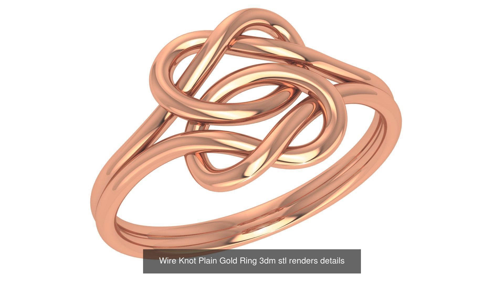118 Plain Gold Band Ring 3dm stl renders details  3D Model Collection_124