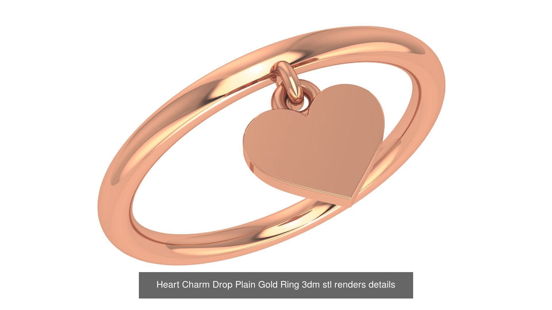 118 Plain Gold Band Ring 3dm stl renders details  3D Model Collection_88