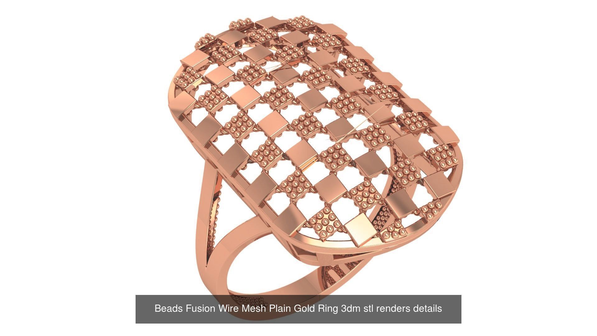 118 Plain Gold Band Ring 3dm stl renders details  3D Model Collection_122