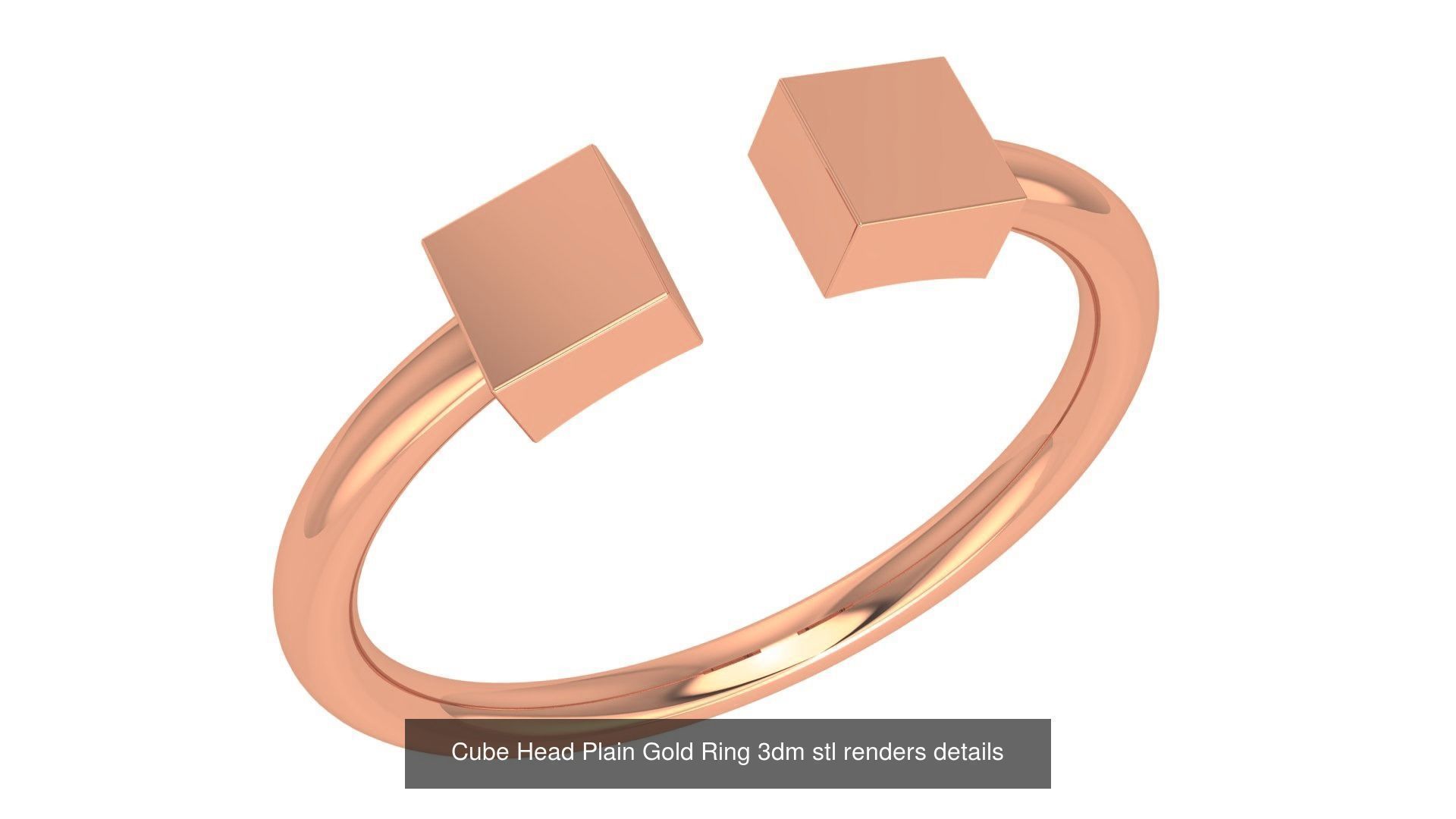 118 Plain Gold Band Ring 3dm stl renders details  3D Model Collection_99