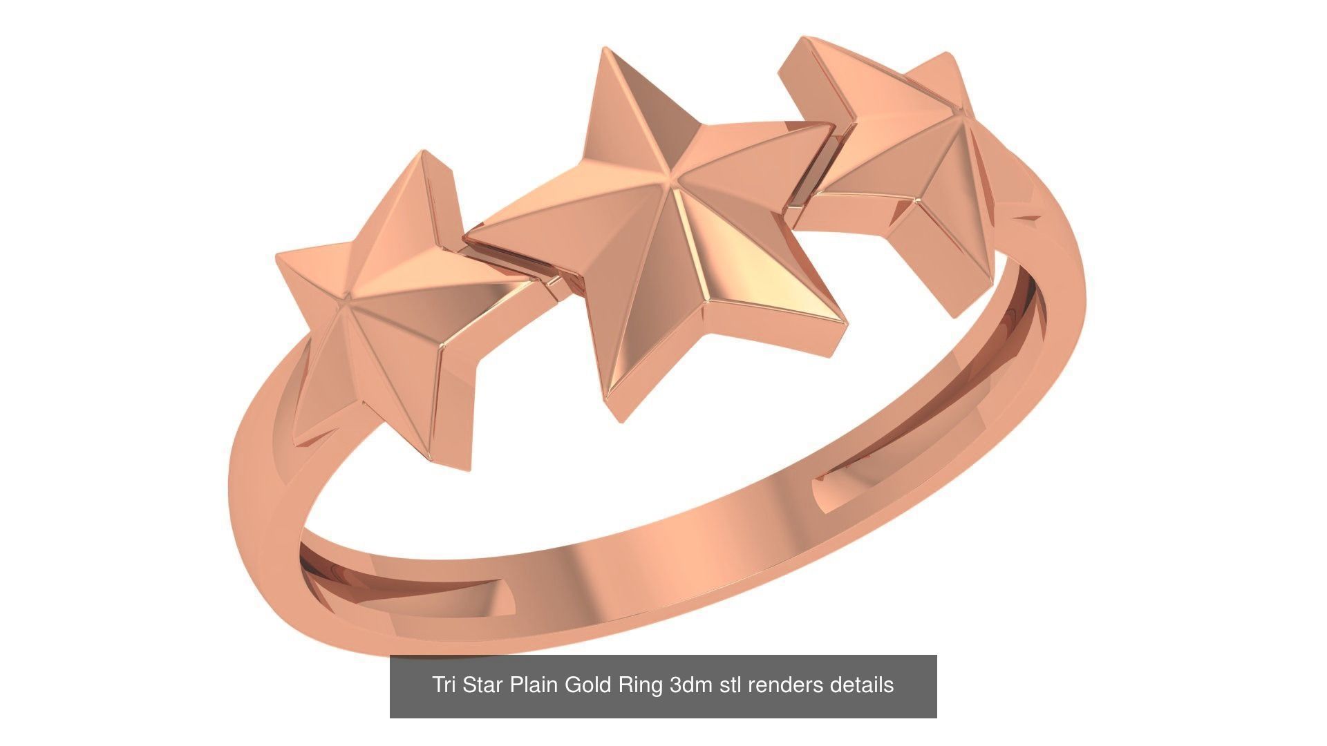 118 Plain Gold Band Ring 3dm stl renders details  3D Model Collection_82