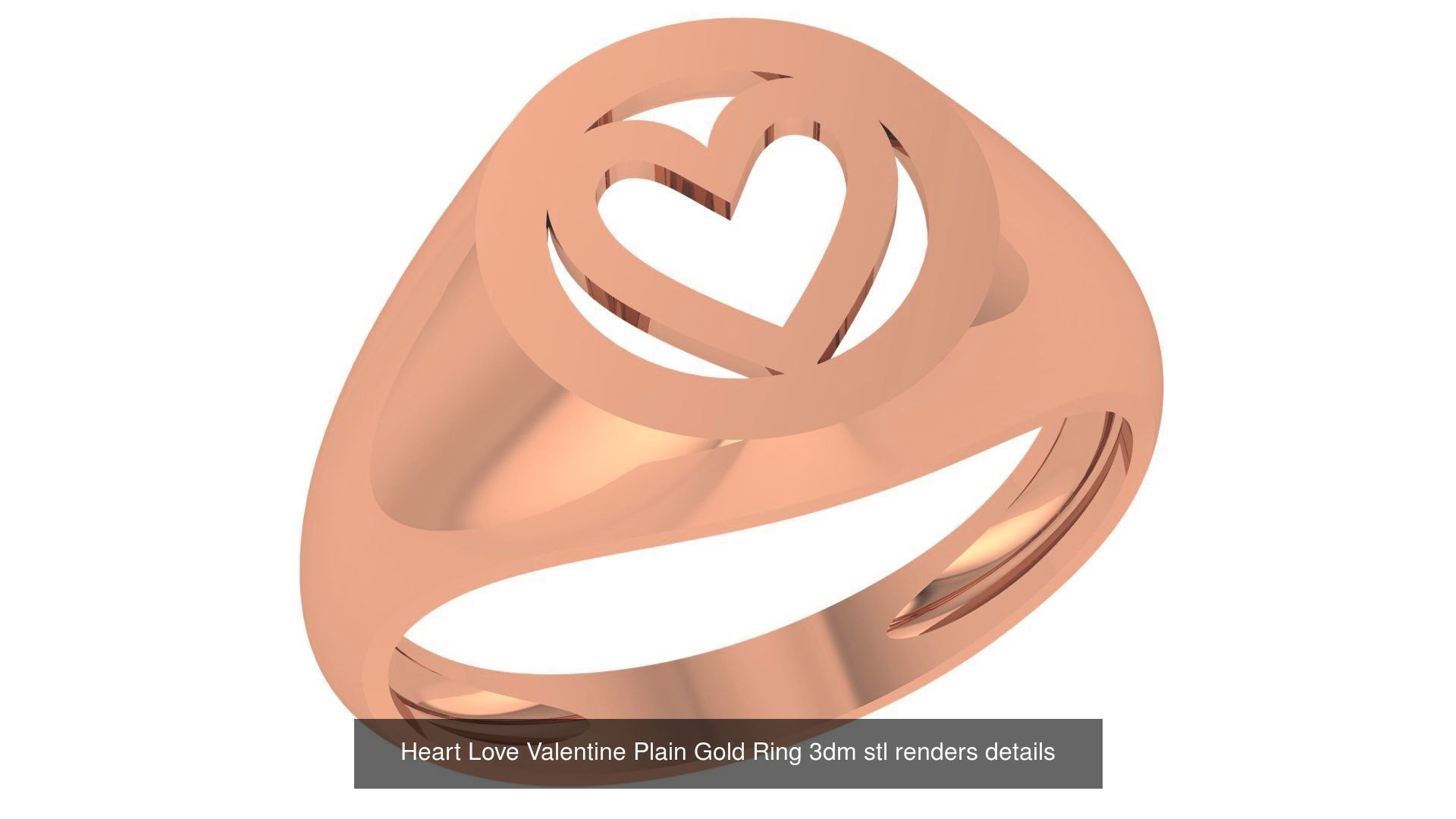 118 Plain Gold Band Ring 3dm stl renders details  3D Model Collection_48