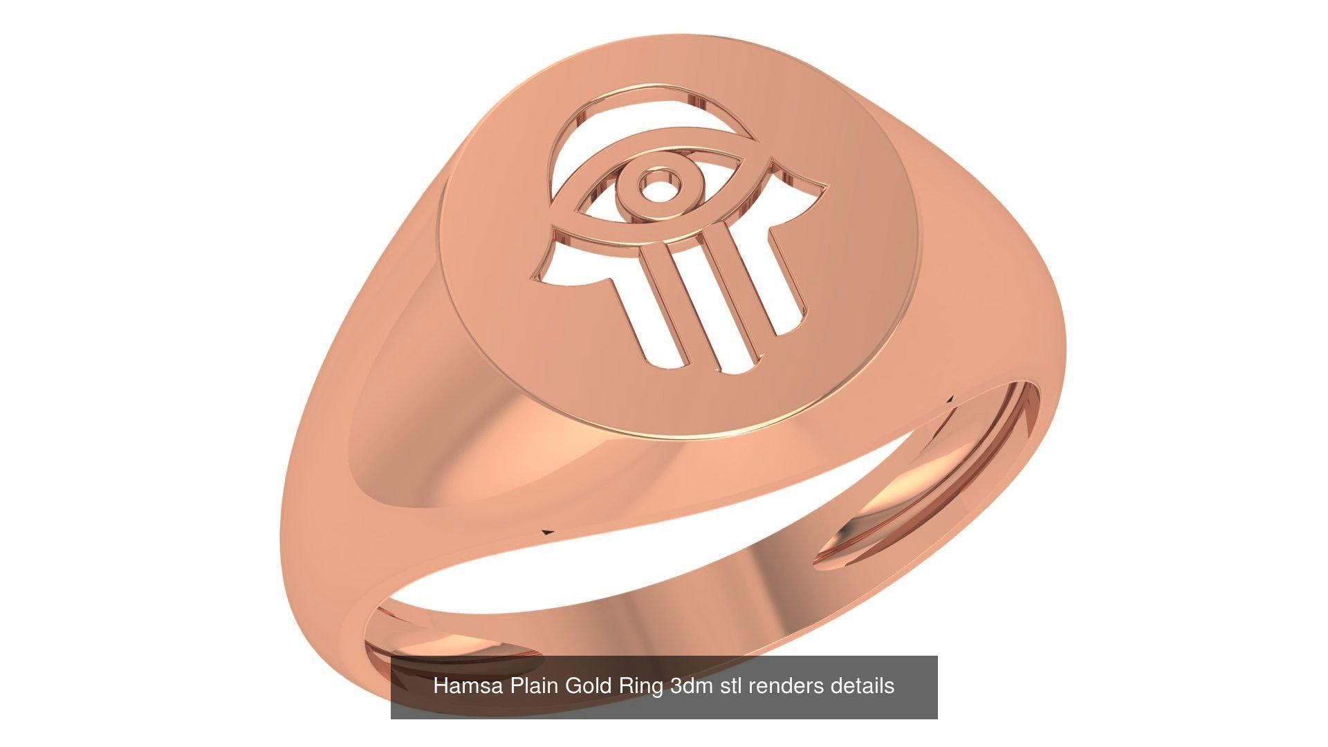 118 Plain Gold Band Ring 3dm stl renders details  3D Model Collection_49