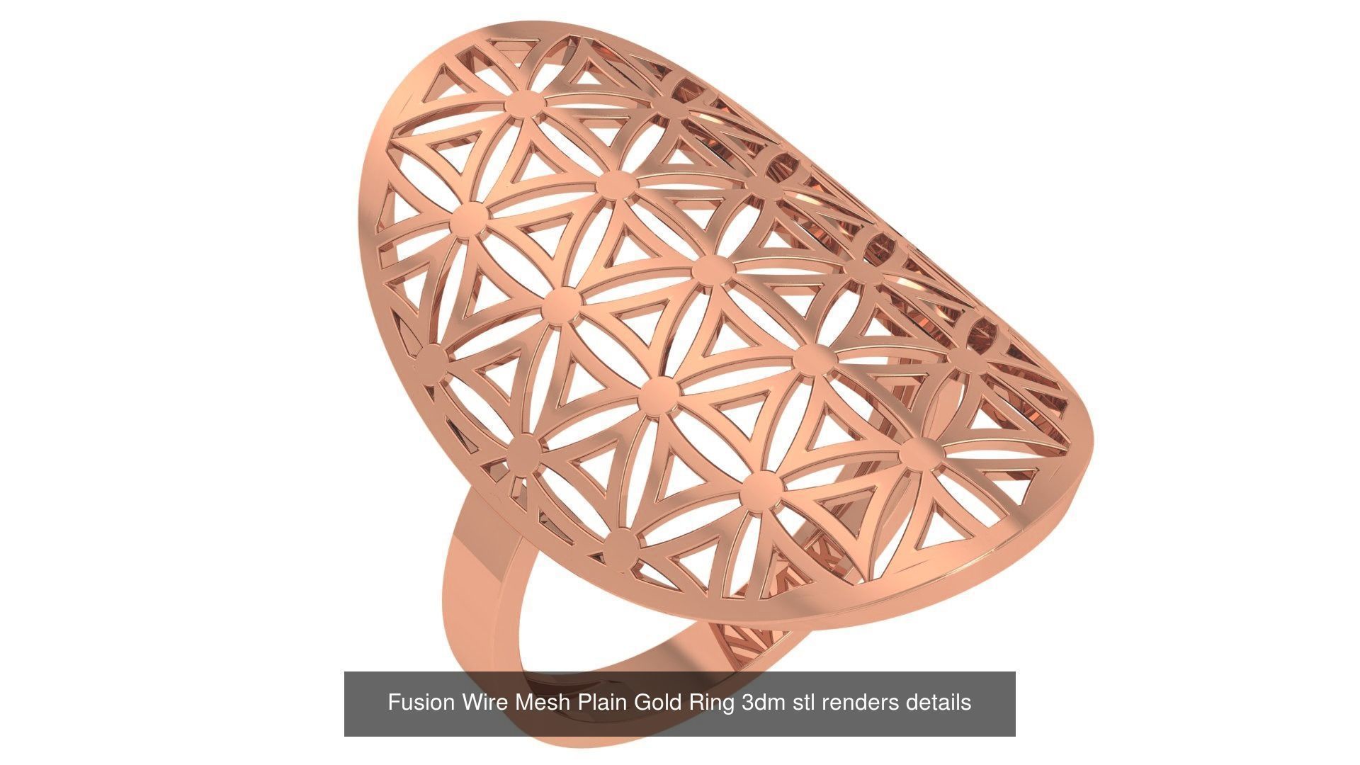 118 Plain Gold Band Ring 3dm stl renders details  3D Model Collection_108