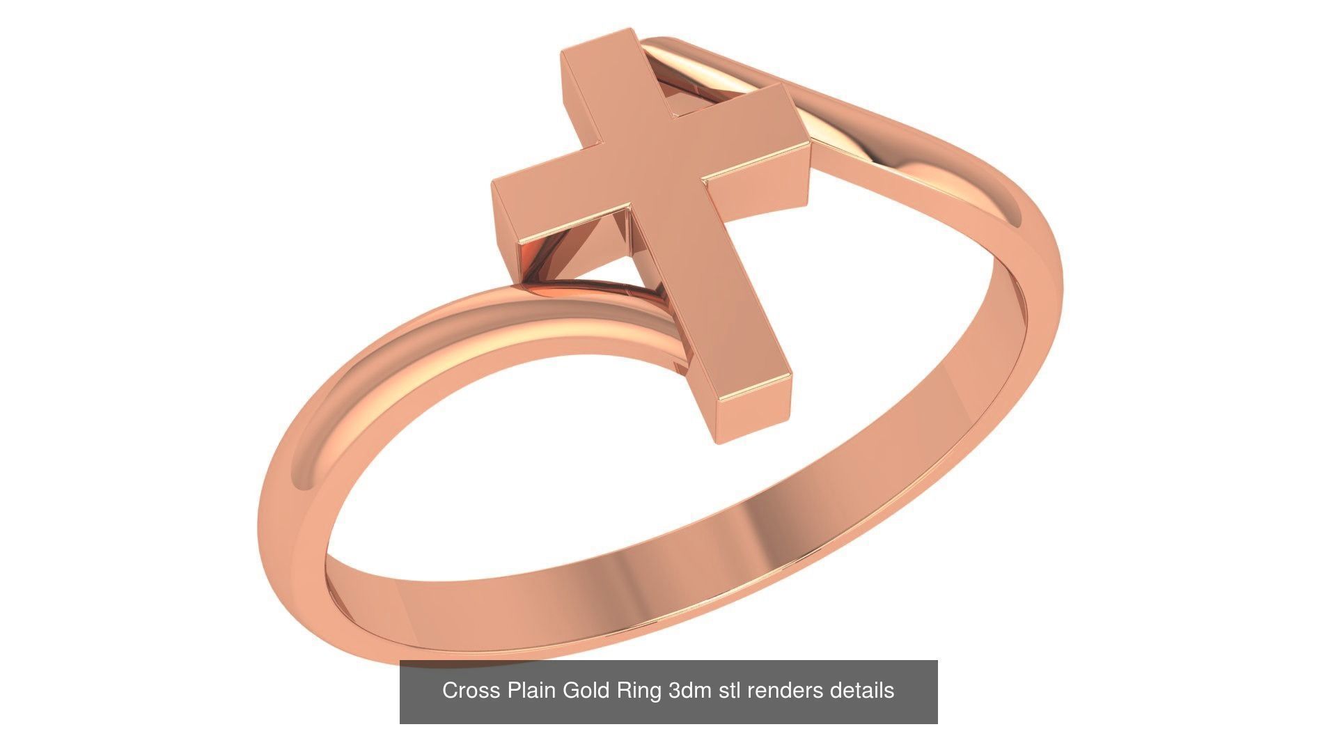 118 Plain Gold Band Ring 3dm stl renders details  3D Model Collection_59