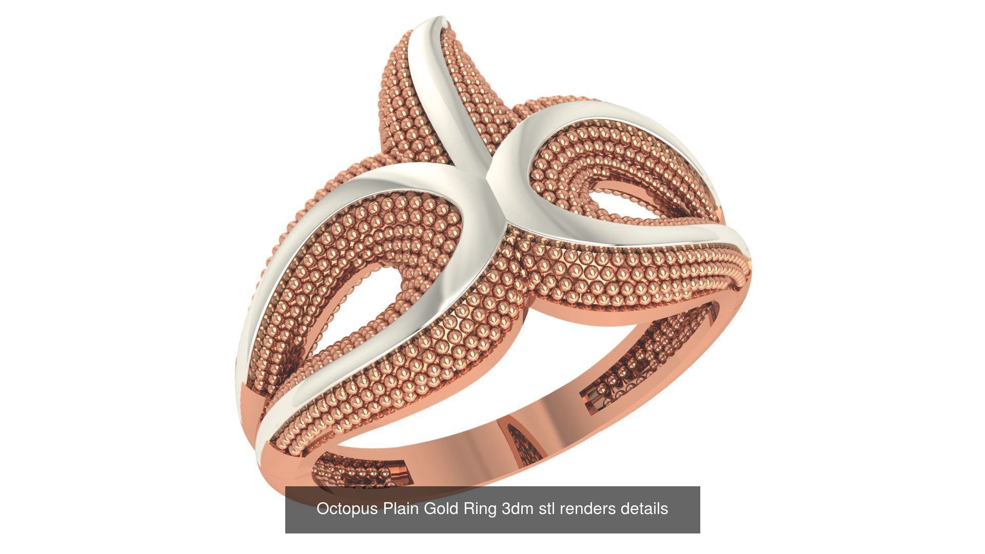 118 Plain Gold Band Ring 3dm stl renders details  3D Model Collection_115