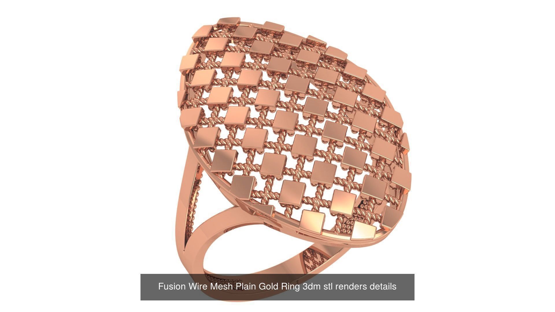 118 Plain Gold Band Ring 3dm stl renders details  3D Model Collection_7