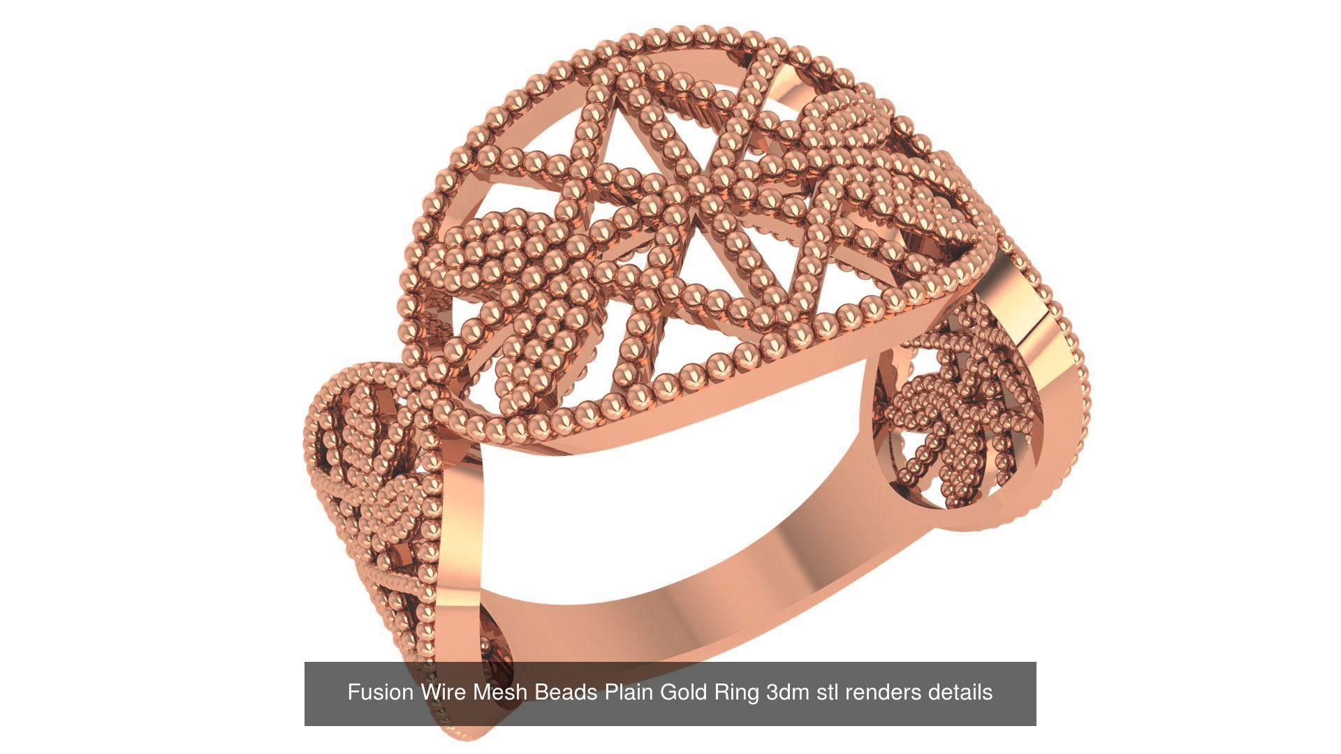 118 Plain Gold Band Ring 3dm stl renders details  3D Model Collection_14