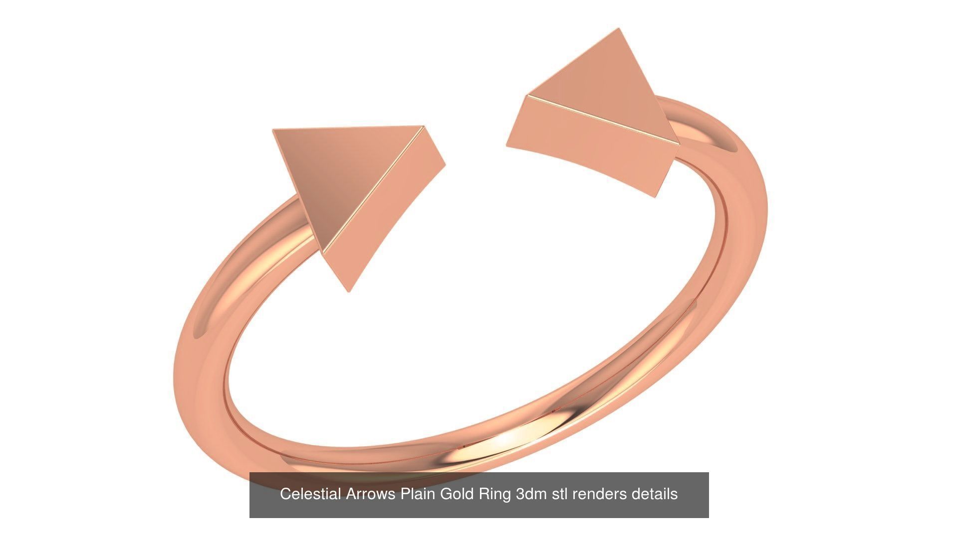 118 Plain Gold Band Ring 3dm stl renders details  3D Model Collection_100