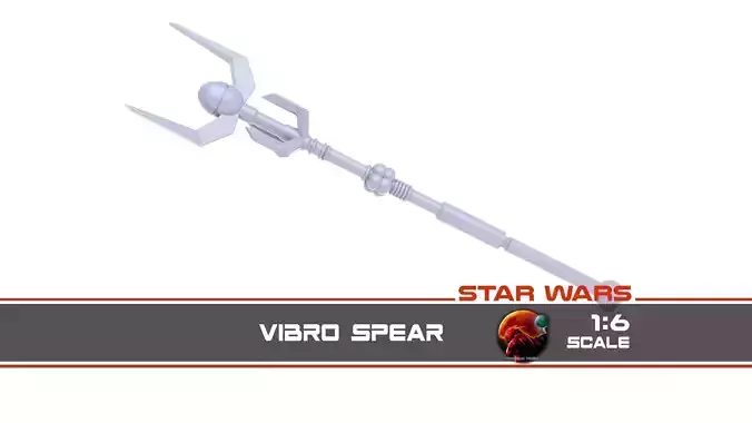 Vintage Vibro Spear 1-6 Scale Hottoys 3D print model