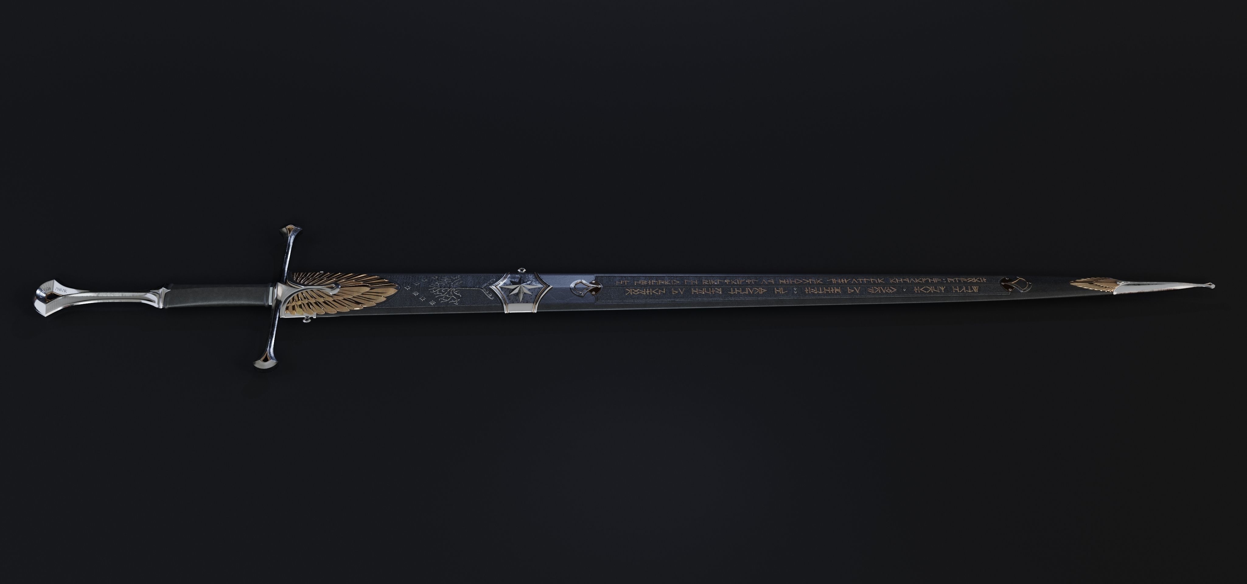 Sword of the noble Numenorian 3D model_22