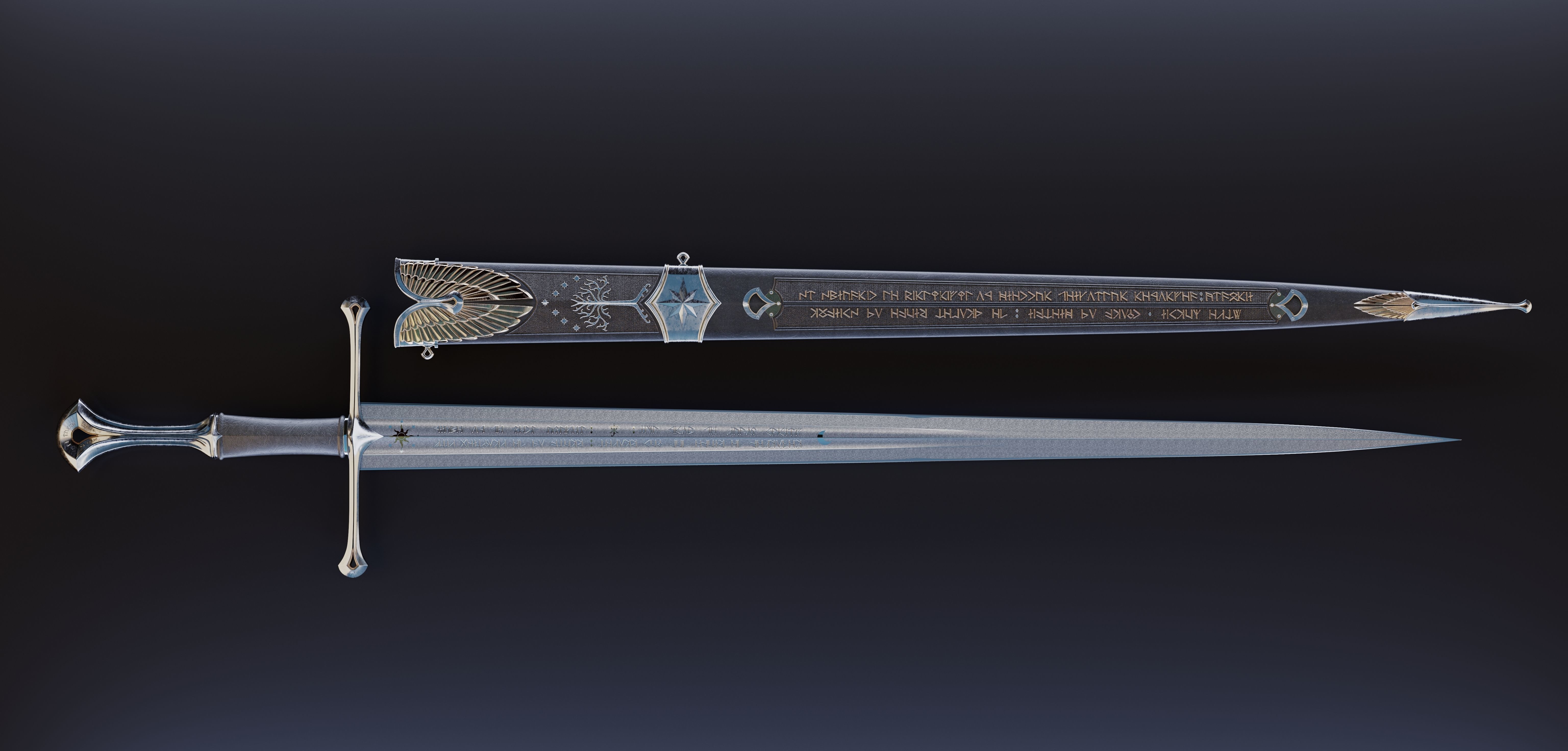 Sword of the noble Numenorian 3D model_2