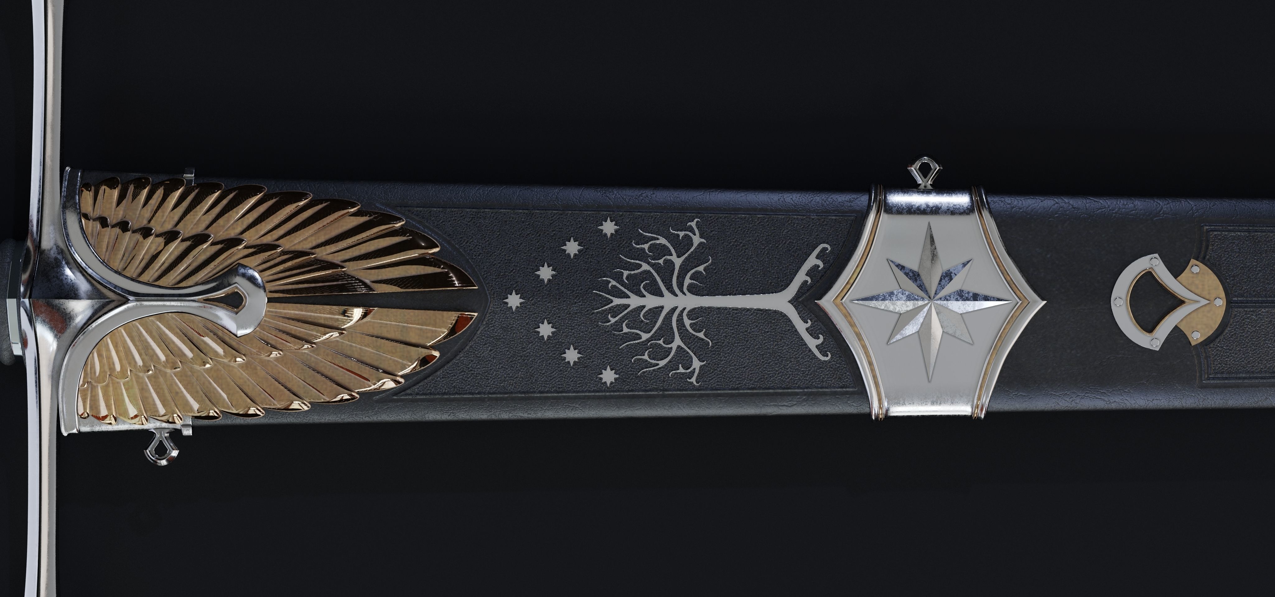 Sword of the noble Numenorian 3D model_15