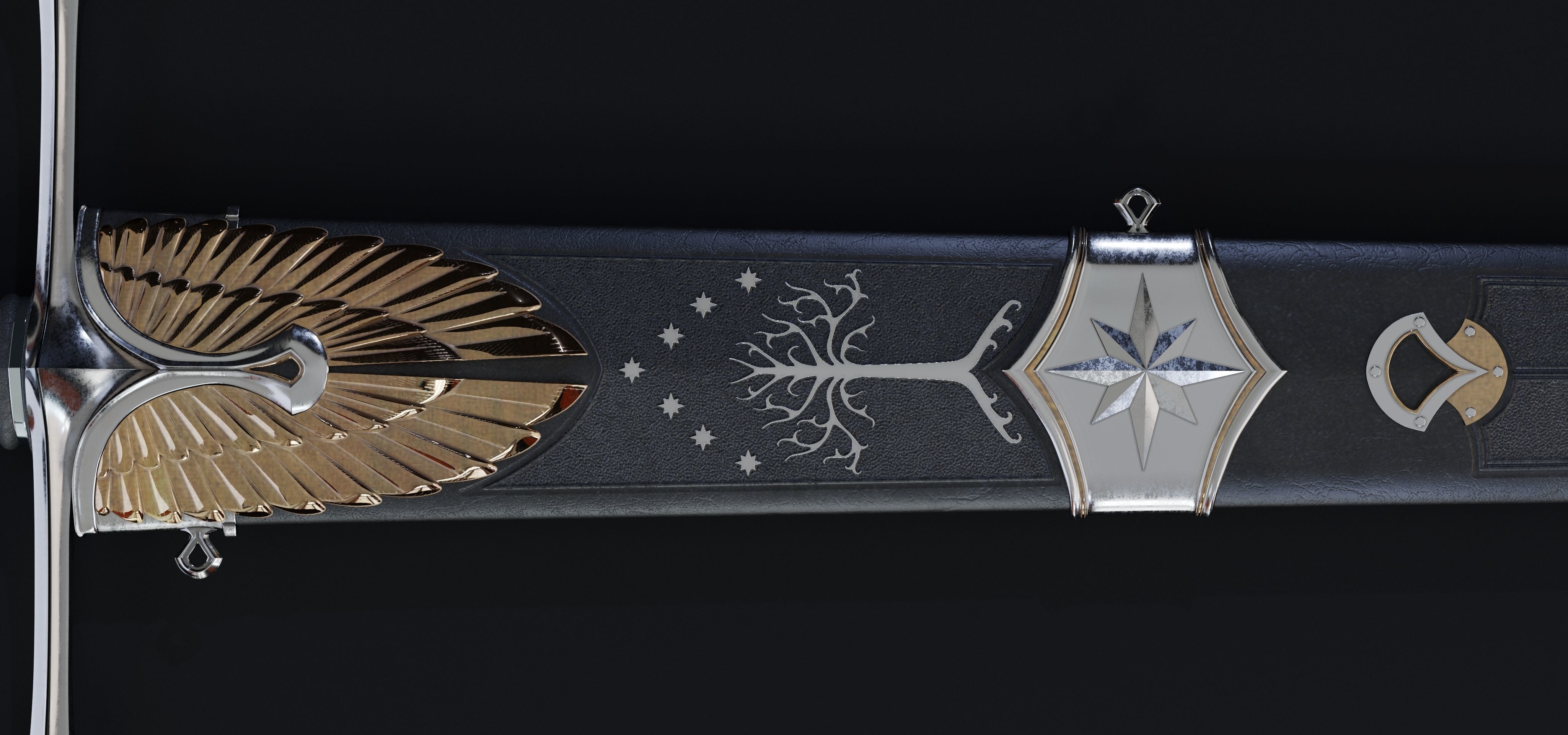 Sword of the noble Numenorian 3D model_16