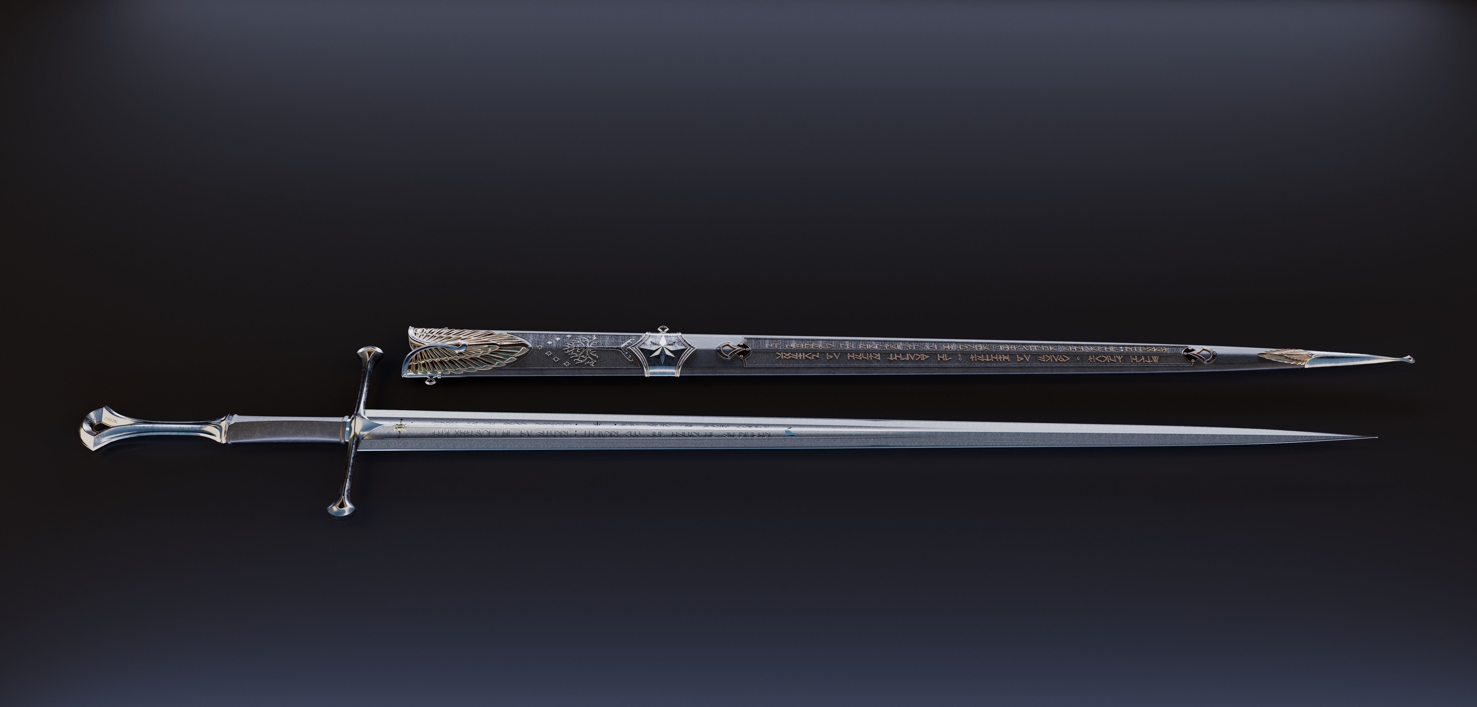 Sword of the noble Numenorian 3D model_3