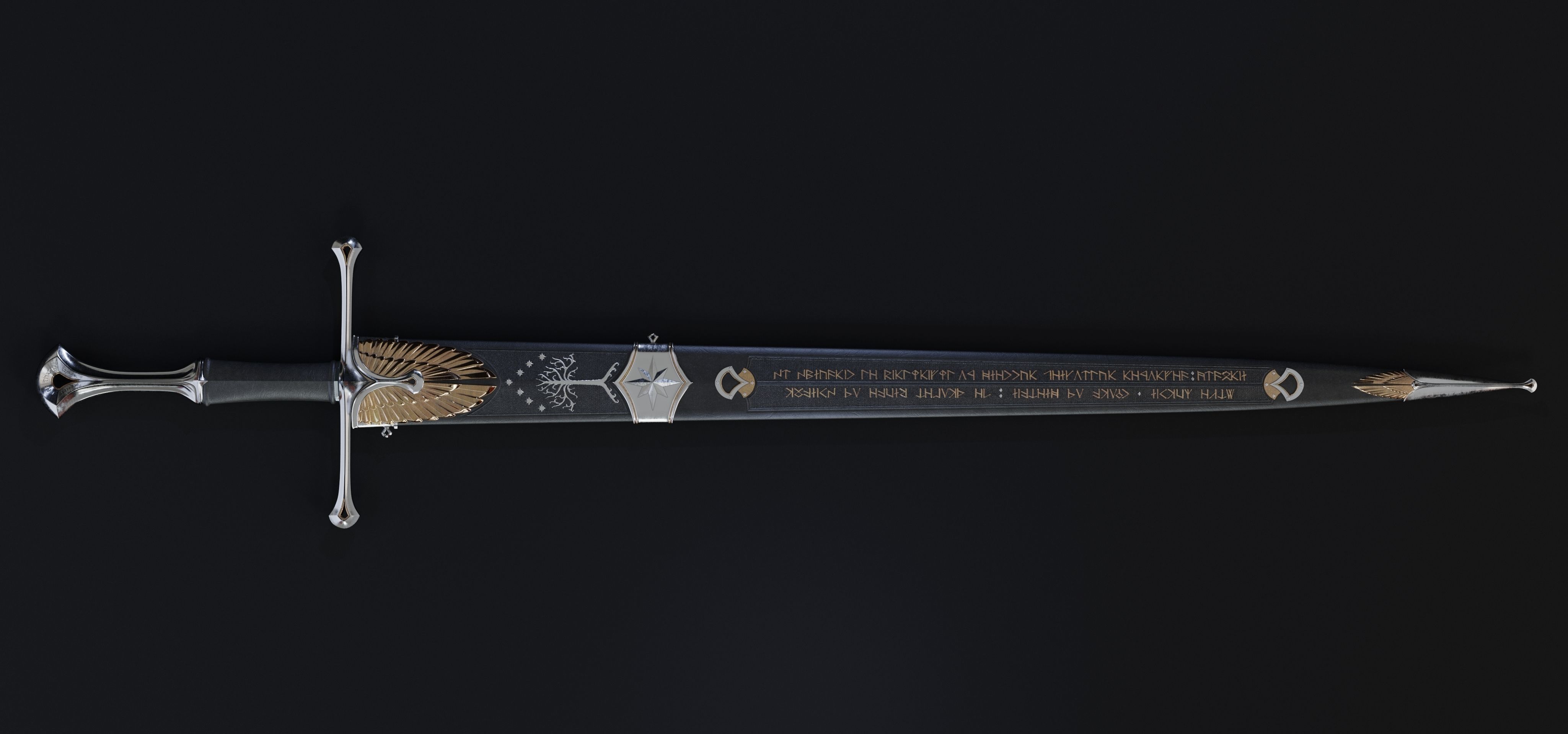 Sword of the noble Numenorian 3D model_10