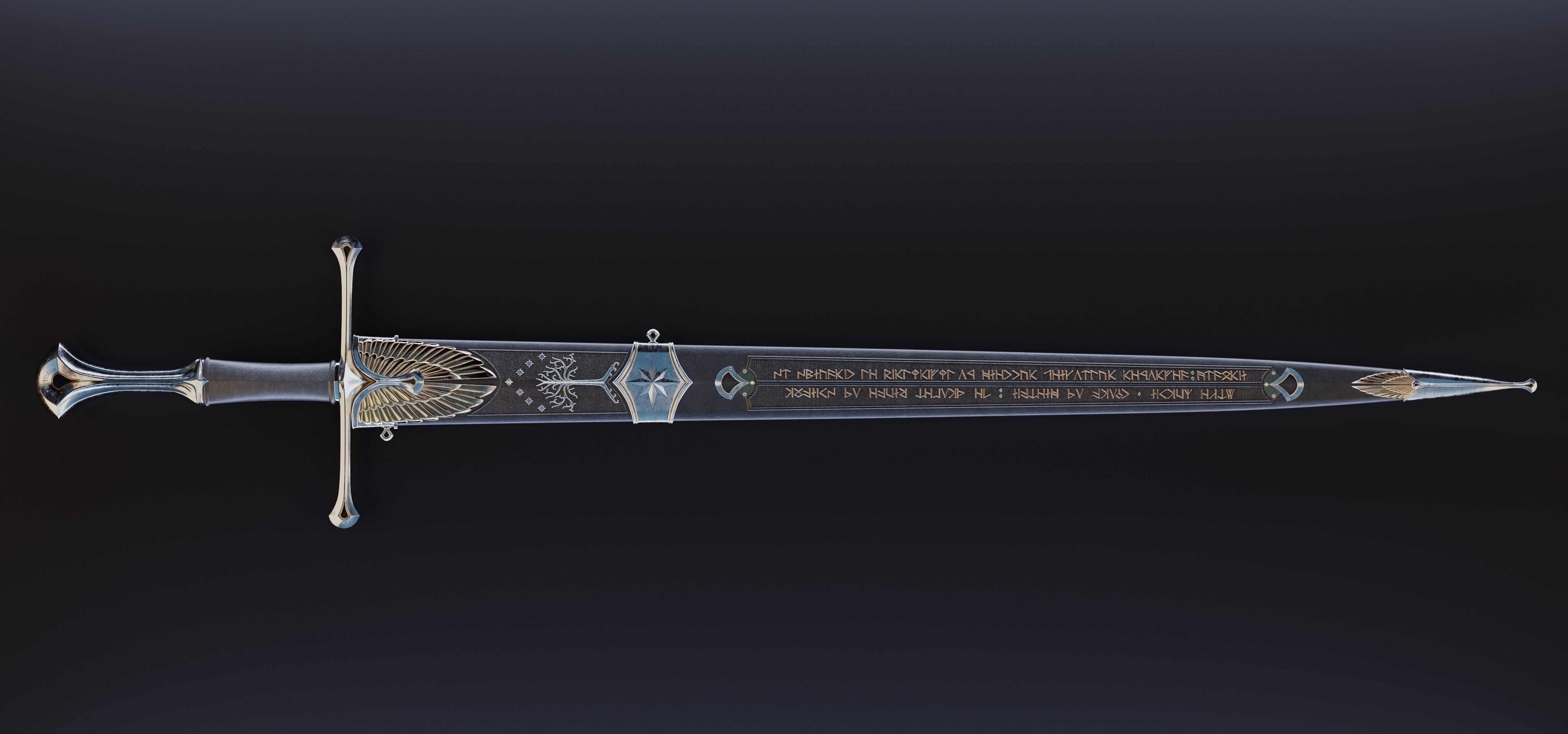 Sword of the noble Numenorian 3D model_13