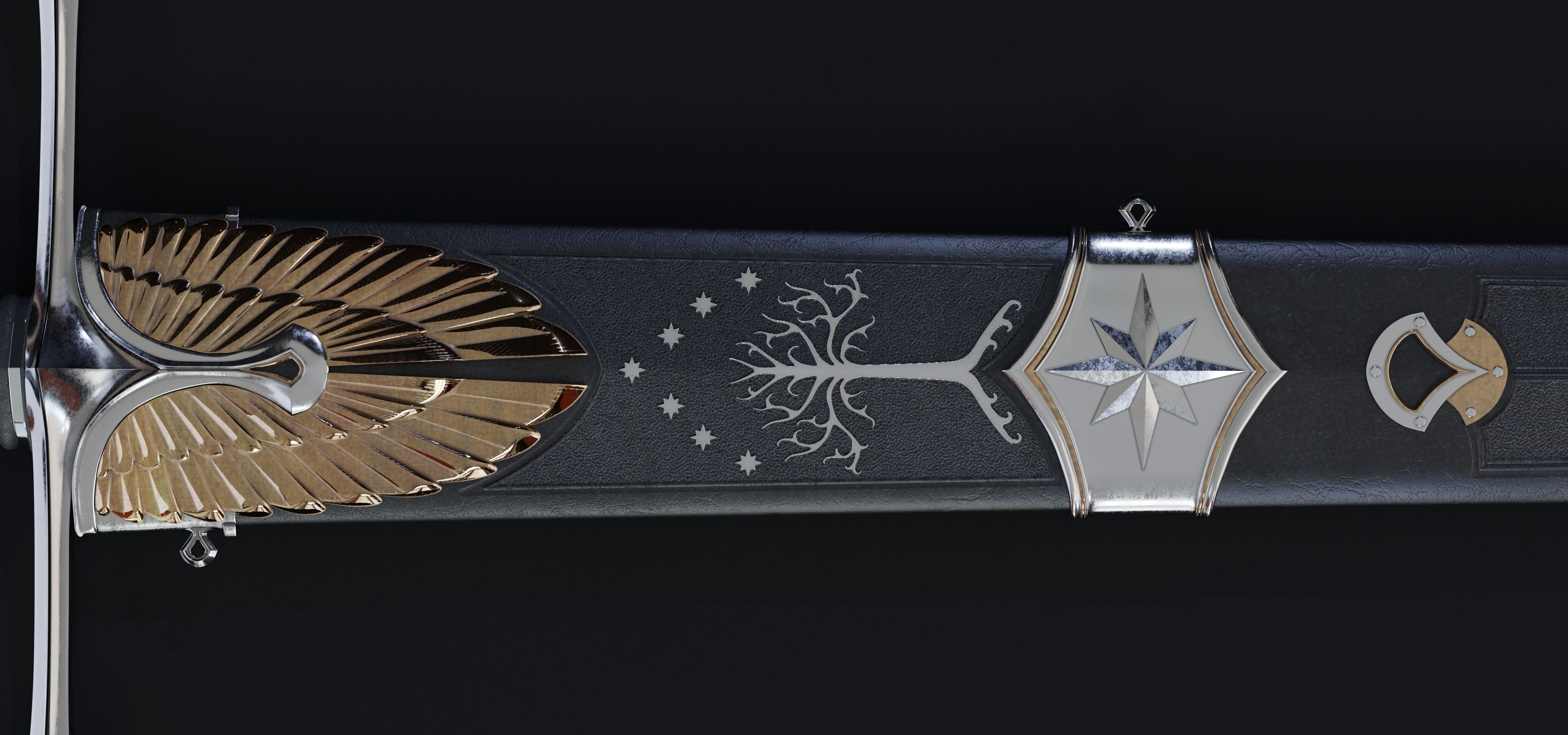 Sword of the noble Numenorian 3D model_14