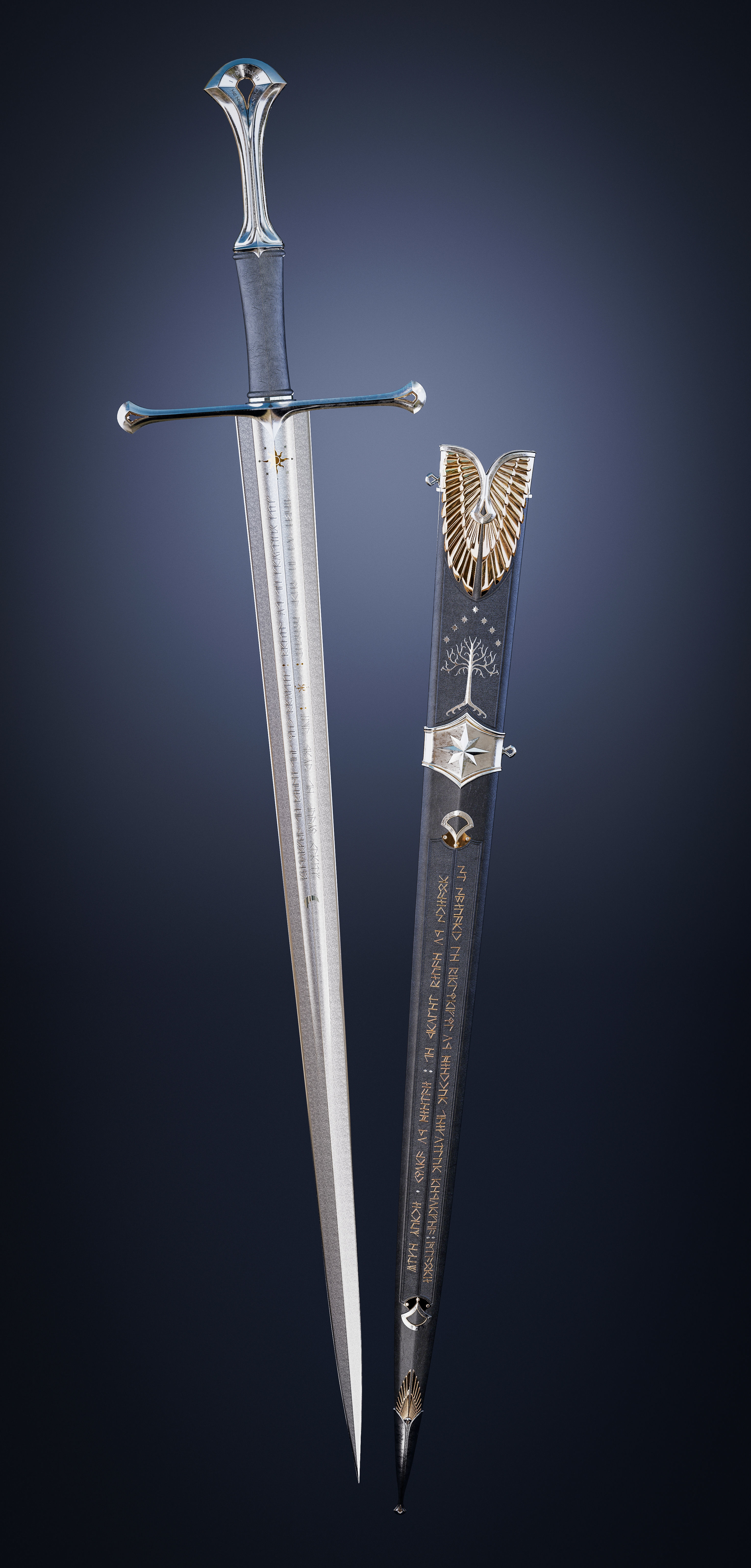 Sword of the noble Numenorian 3D model_1