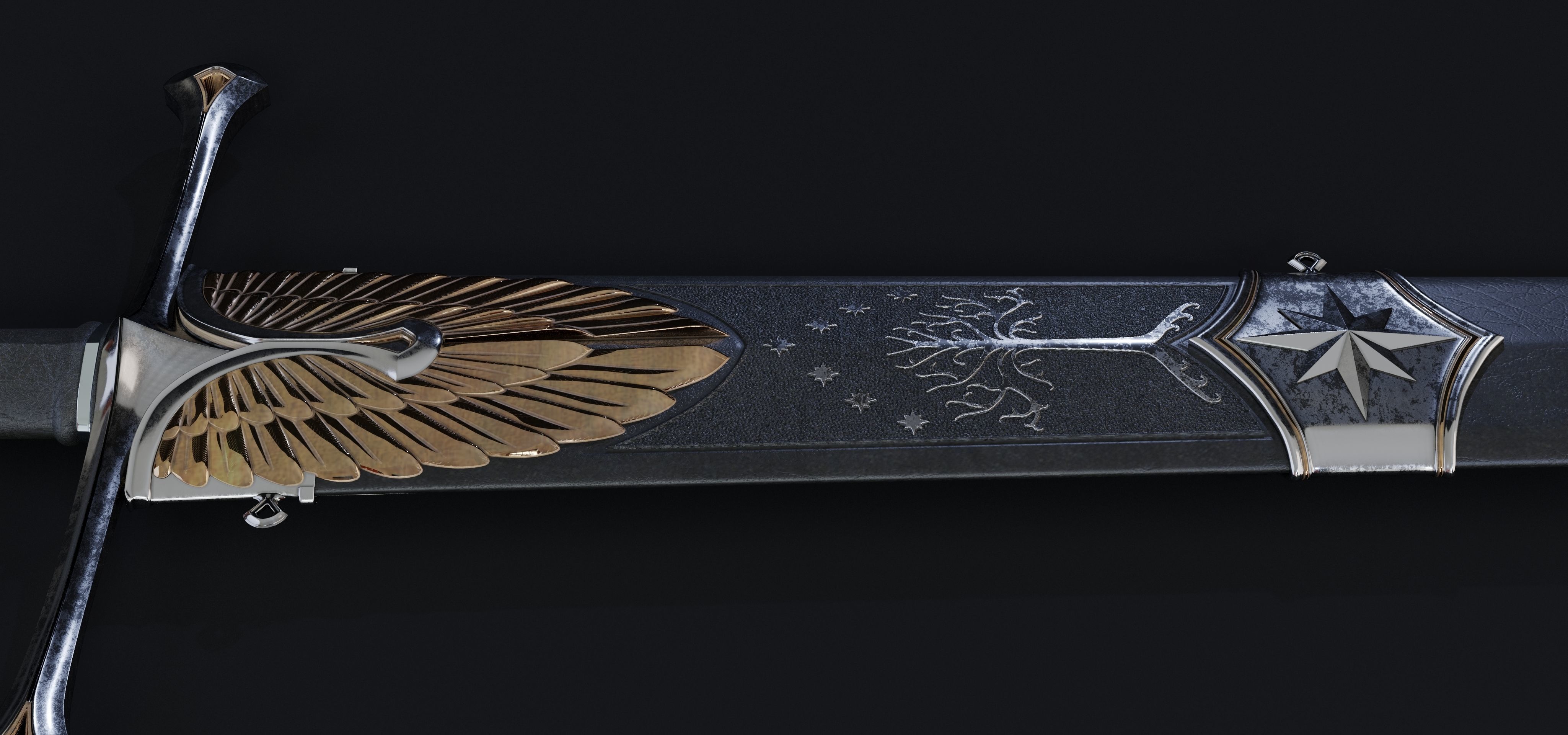 Sword of the noble Numenorian 3D model_20