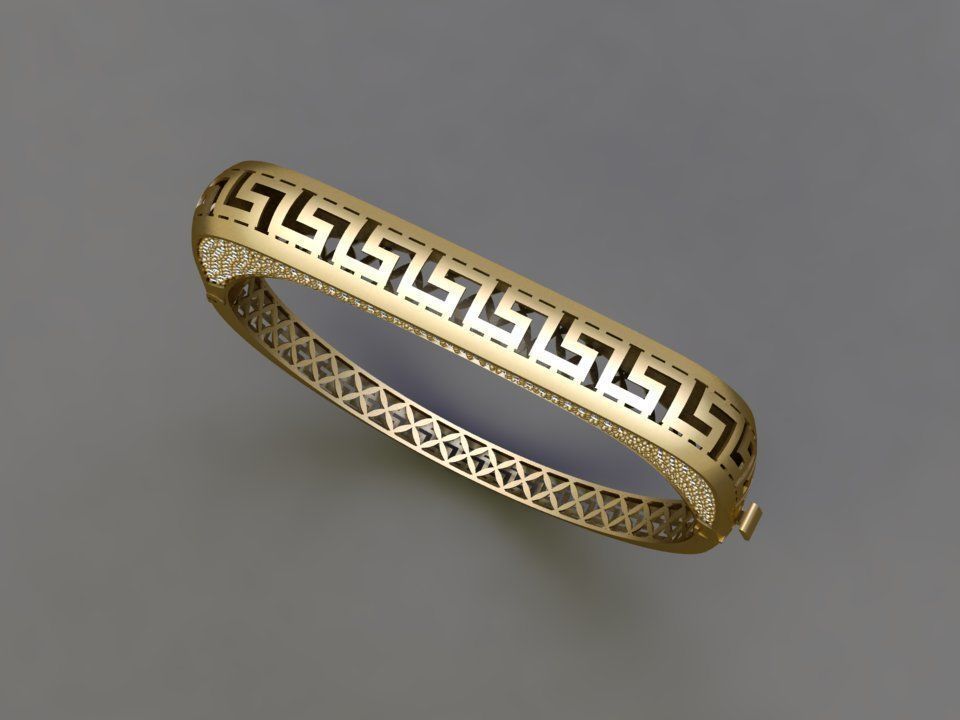 fusion bracelet 3D print model_2