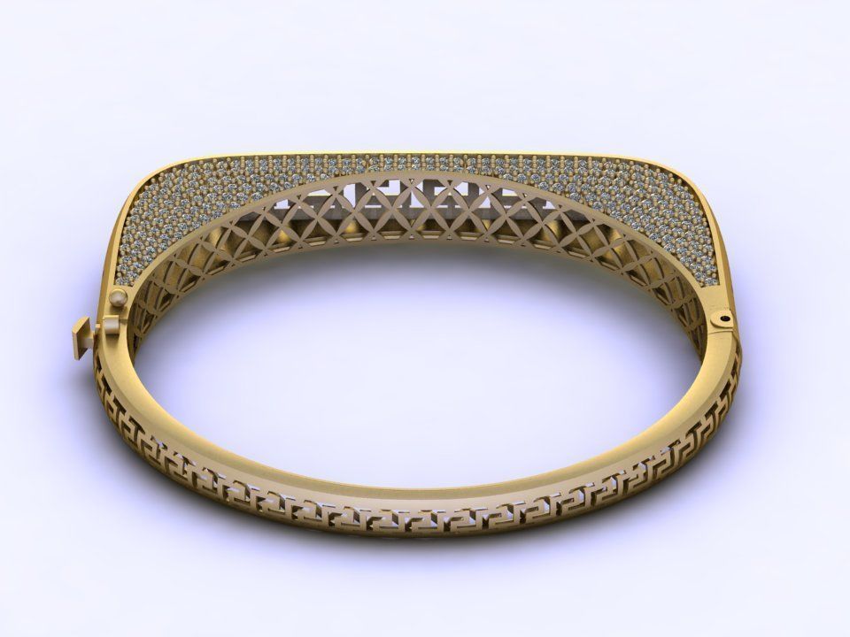 fusion bracelet 3D print model_3