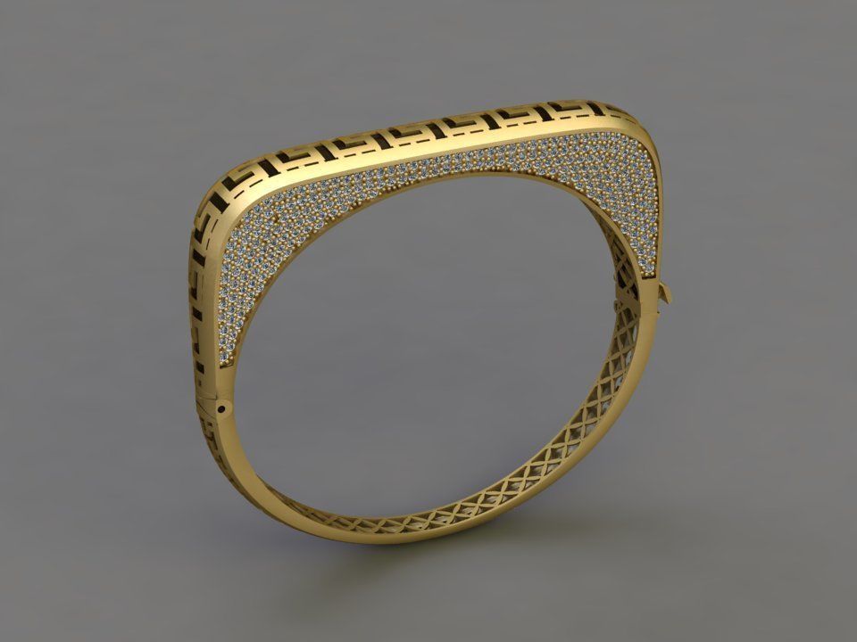 fusion bracelet 3D print model_1
