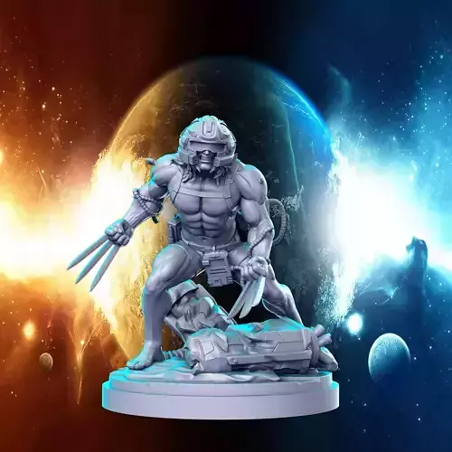 Weapon X wolverine logan Marvel Super Hero 32mm Pre-supported