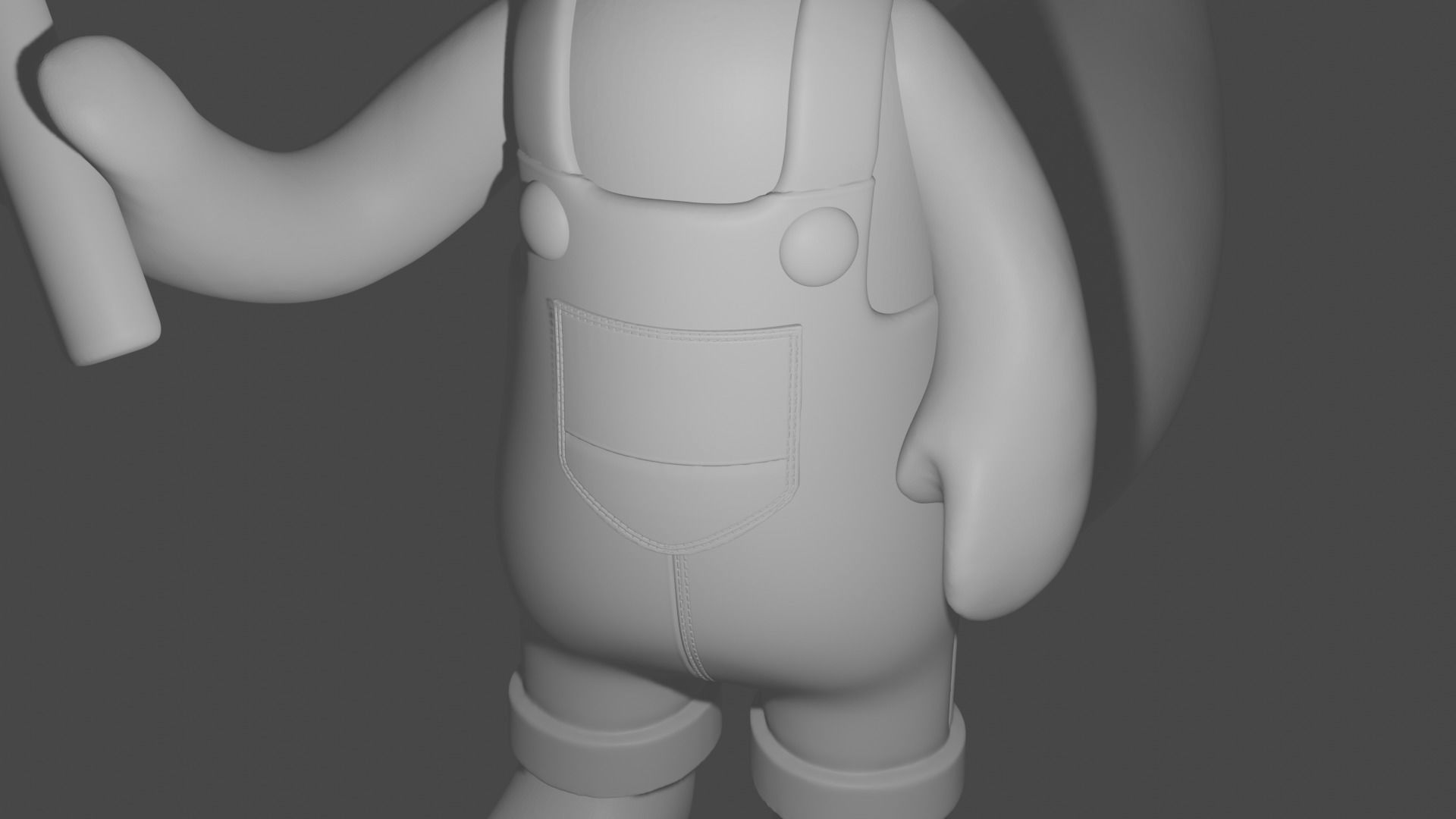 Fox happy toy 3D model_8