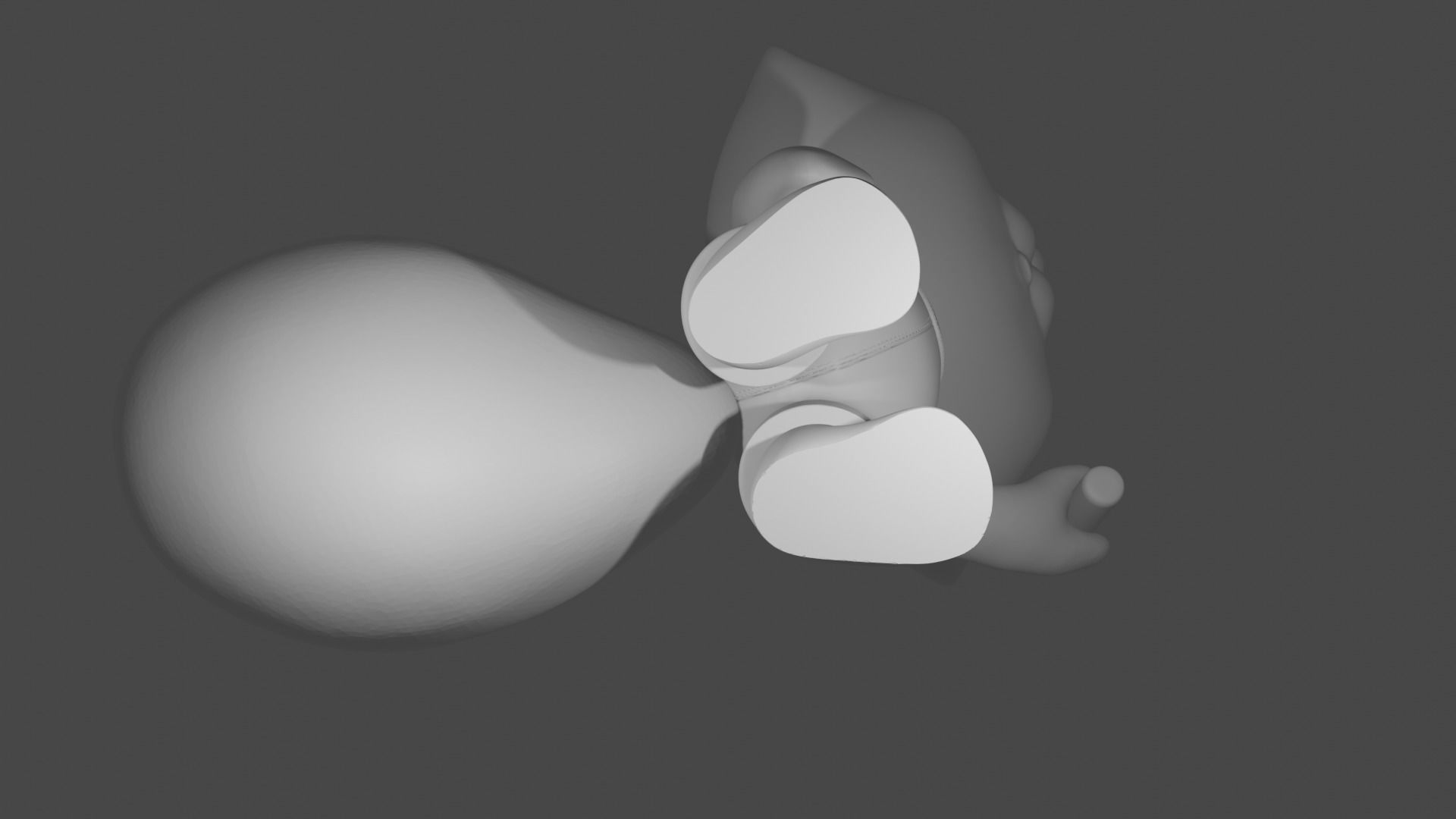 Fox happy toy 3D model_11