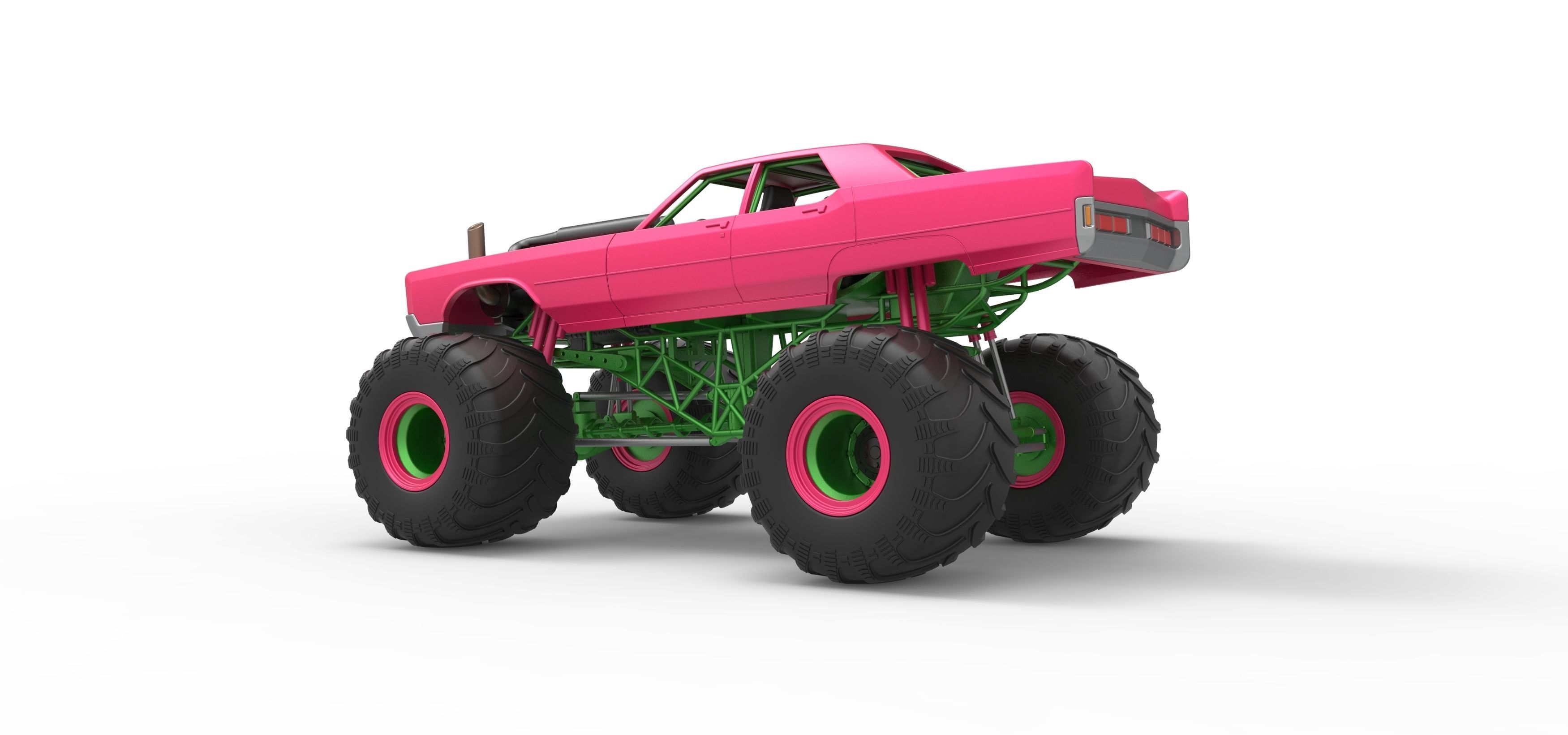 Monster Truck Concept Scale 1 to 25 3D print model_13