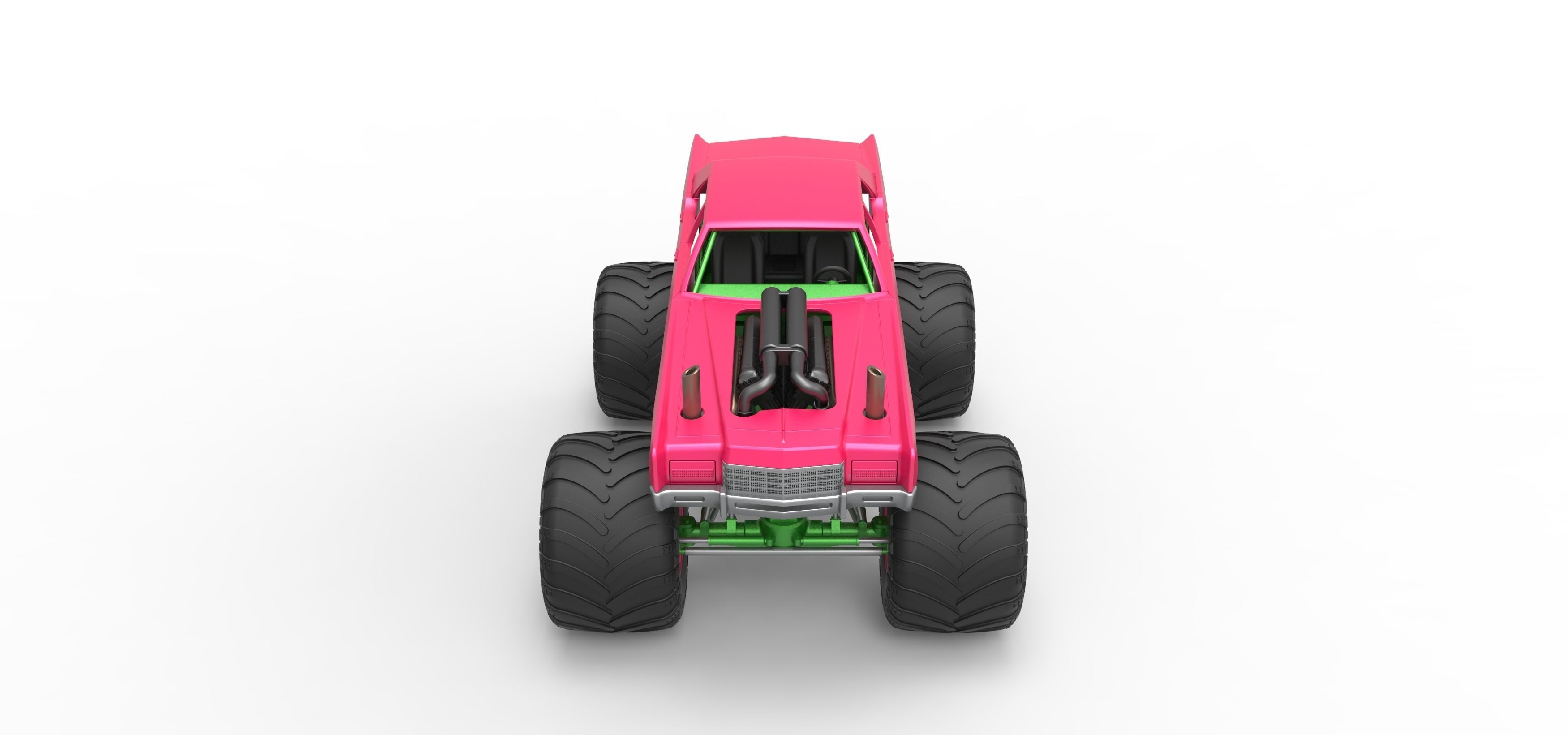 Monster Truck Concept Scale 1 to 25 3D print model_8
