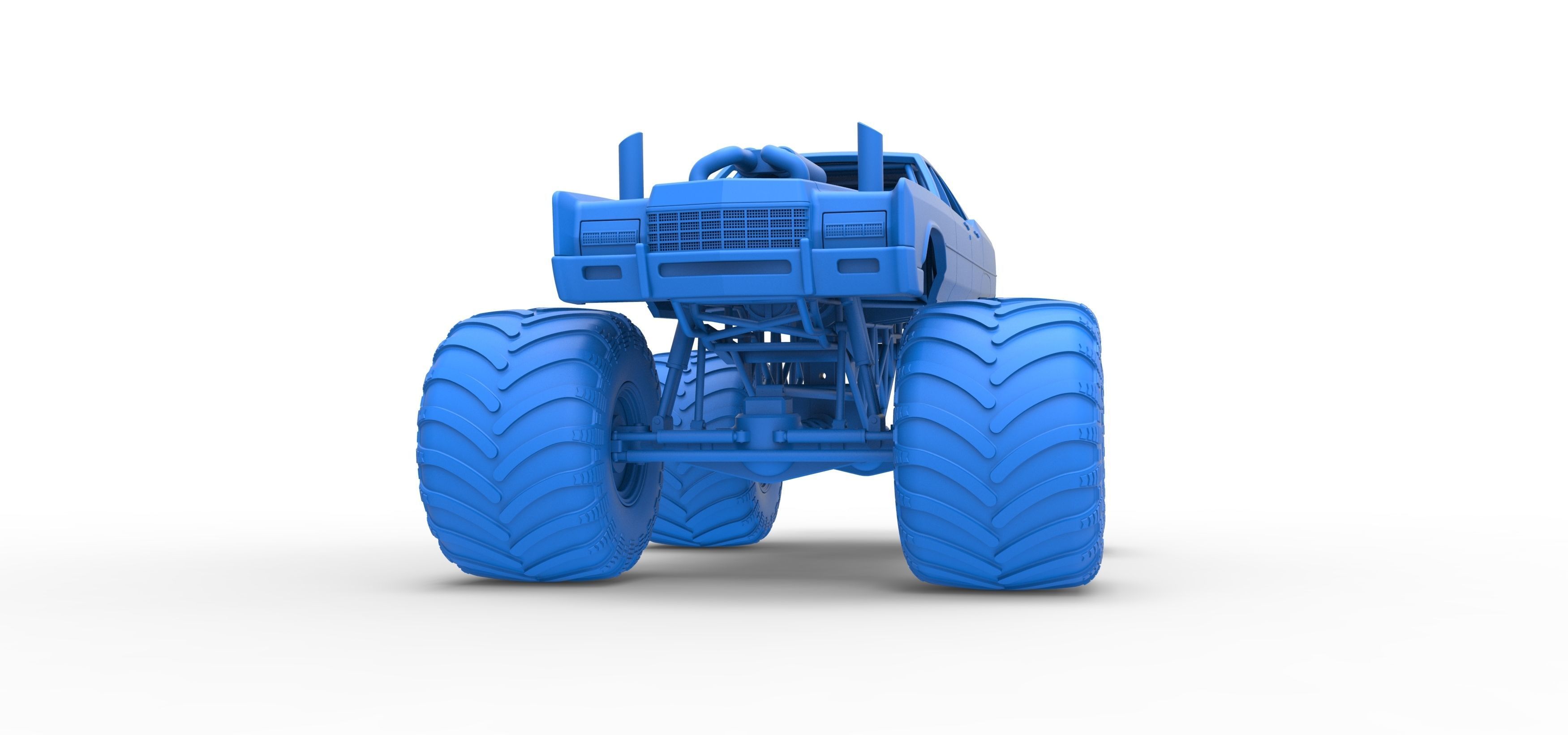 Monster Truck Concept Scale 1 to 25 3D print model_23
