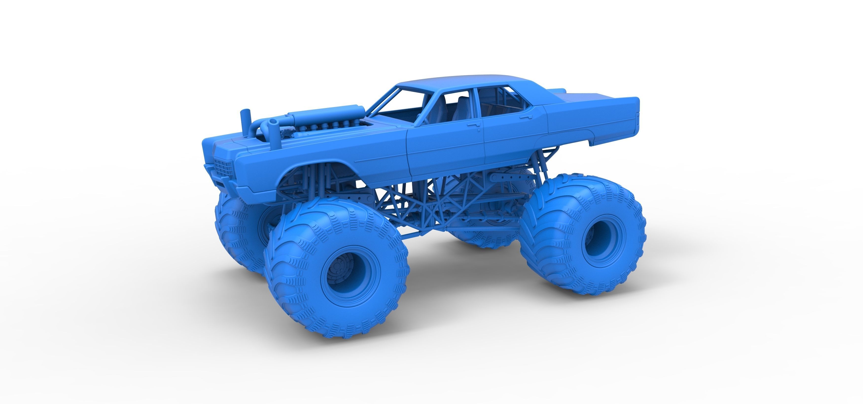 Monster Truck Concept Scale 1 to 25 3D print model_18