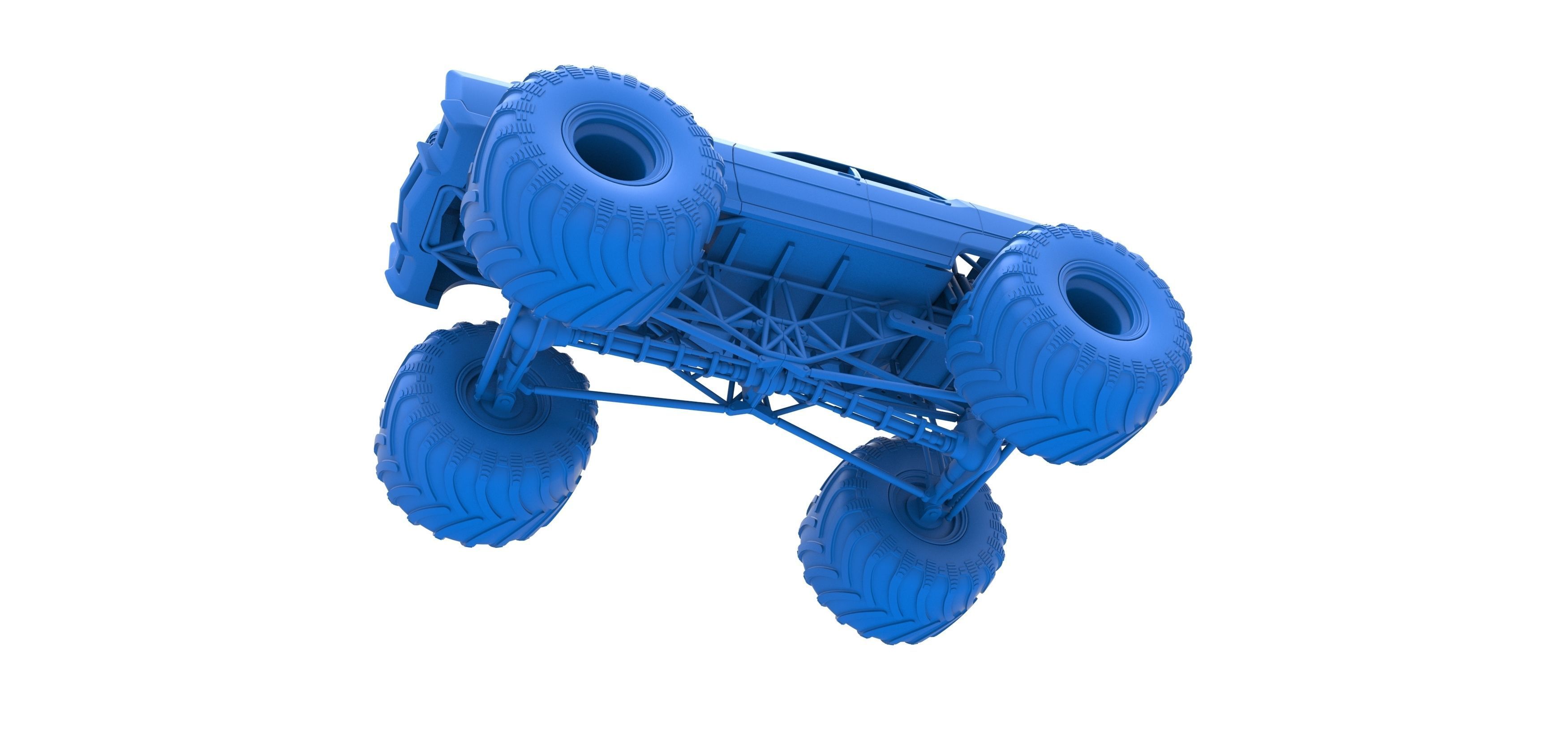 Monster Truck Concept Scale 1 to 25 3D print model_20