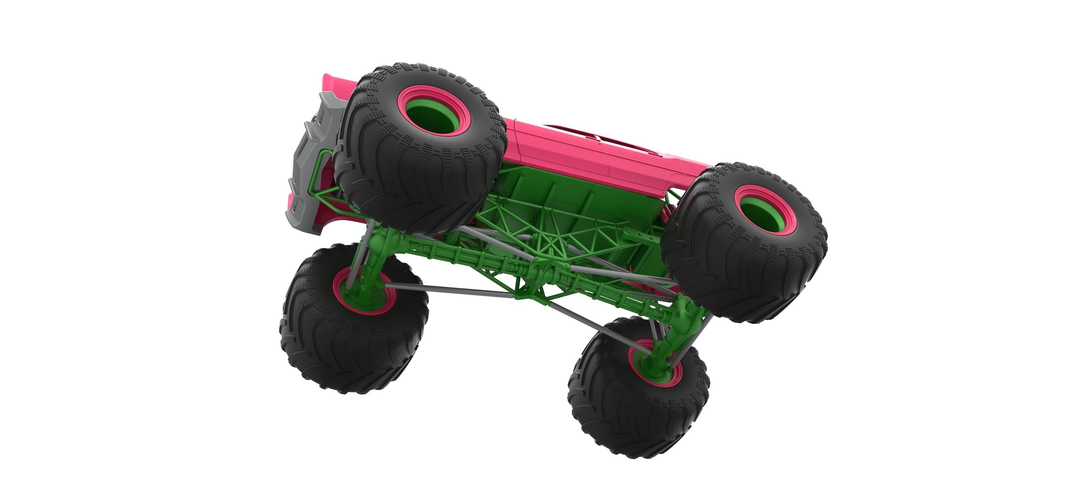 Monster Truck Concept Scale 1 to 25 3D print model_3