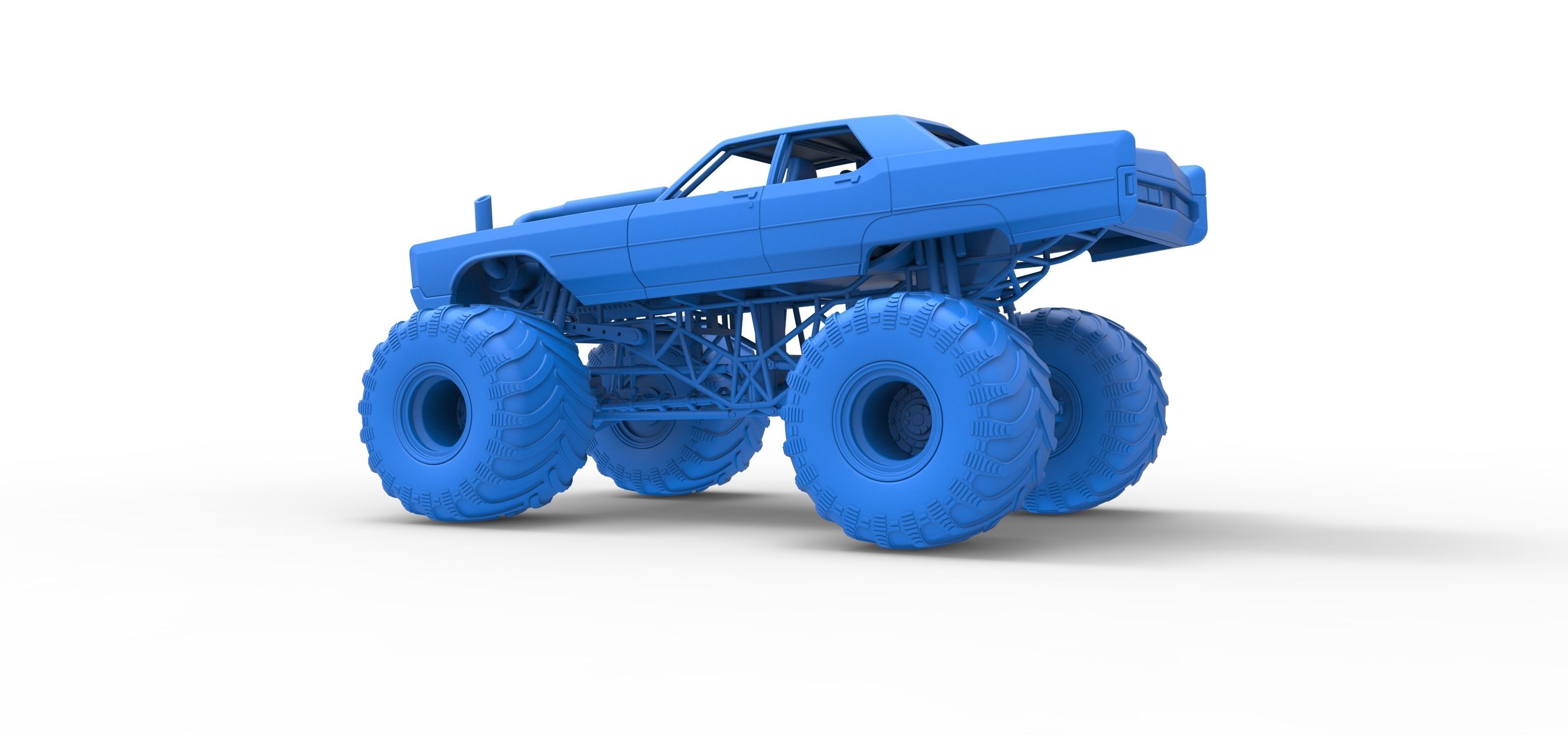 Monster Truck Concept Scale 1 to 25 3D print model_30