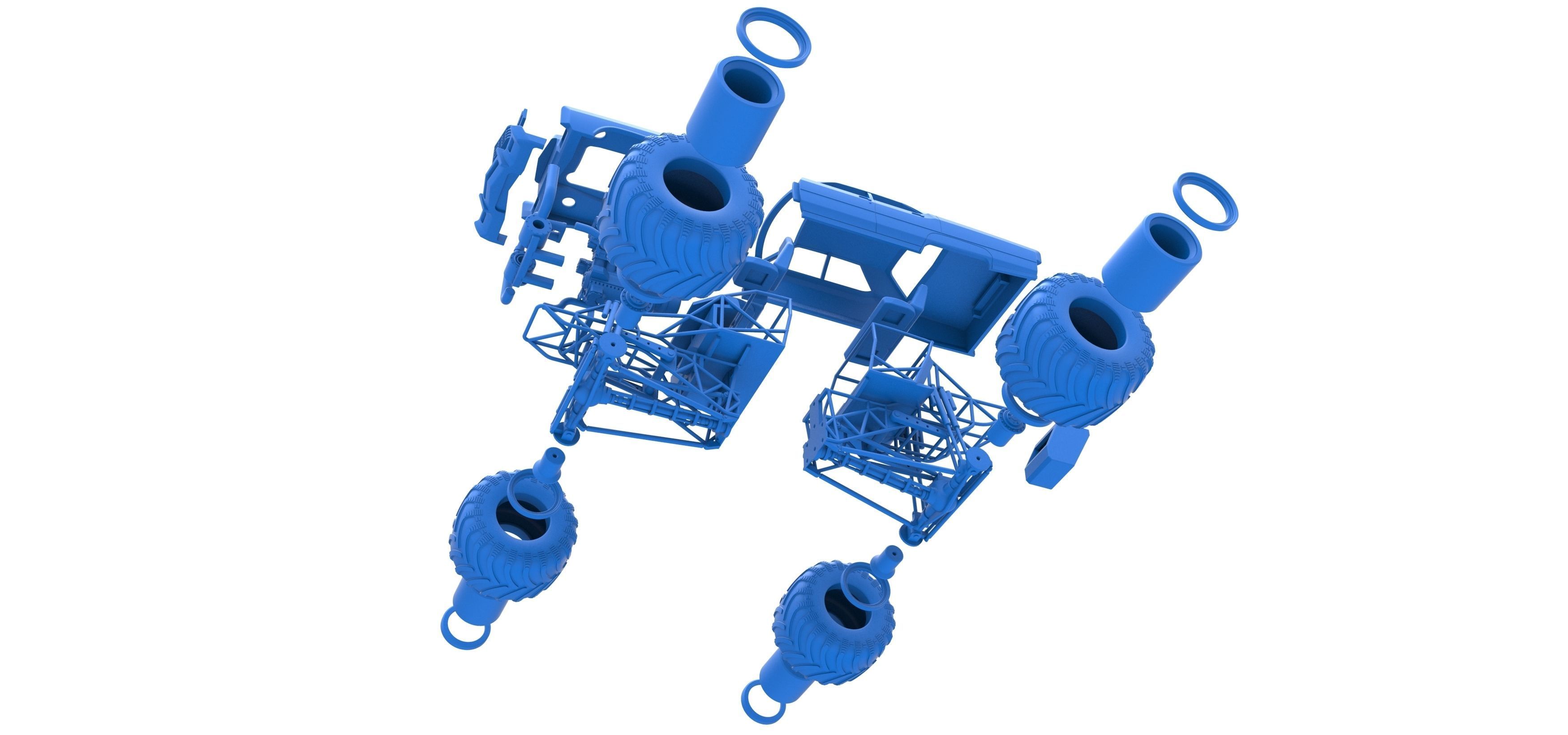 Monster Truck Concept Scale 1 to 25 3D print model_37