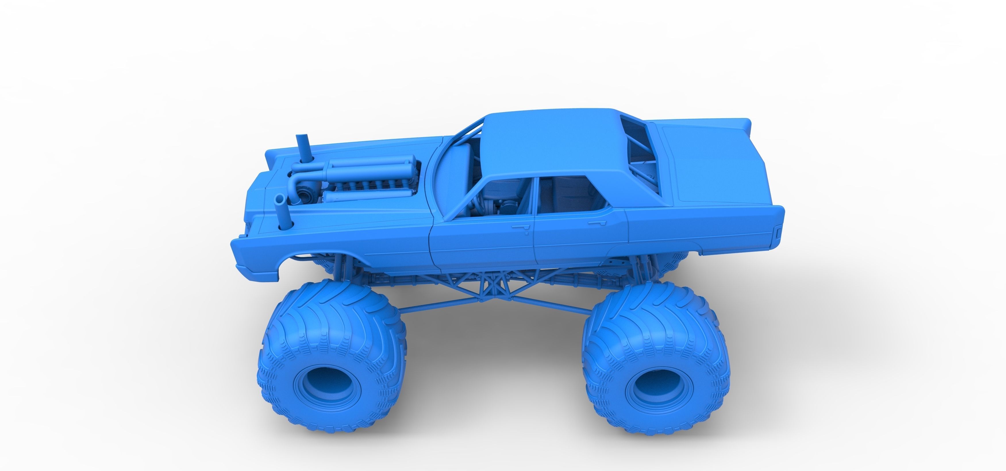 Monster Truck Concept Scale 1 to 25 3D print model_27