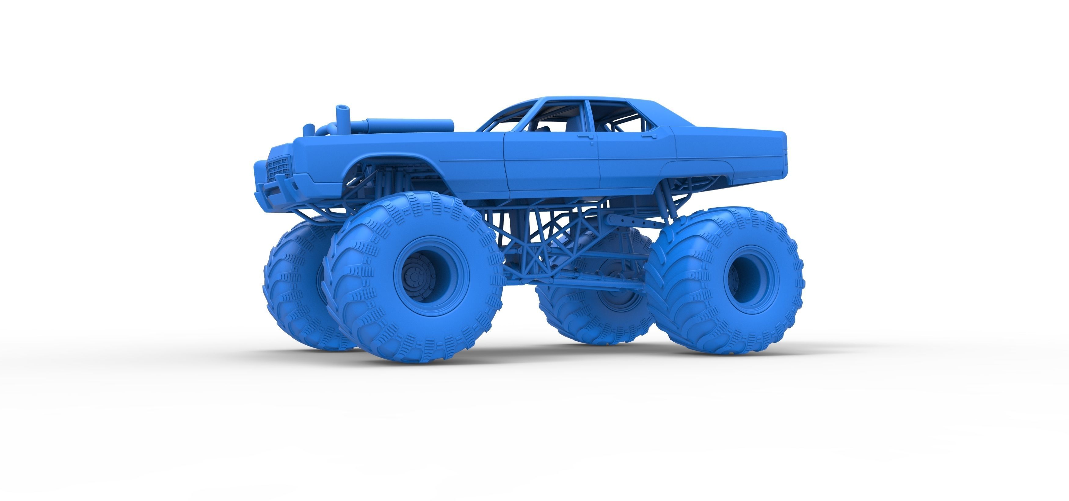 Monster Truck Concept Scale 1 to 25 3D print model_19
