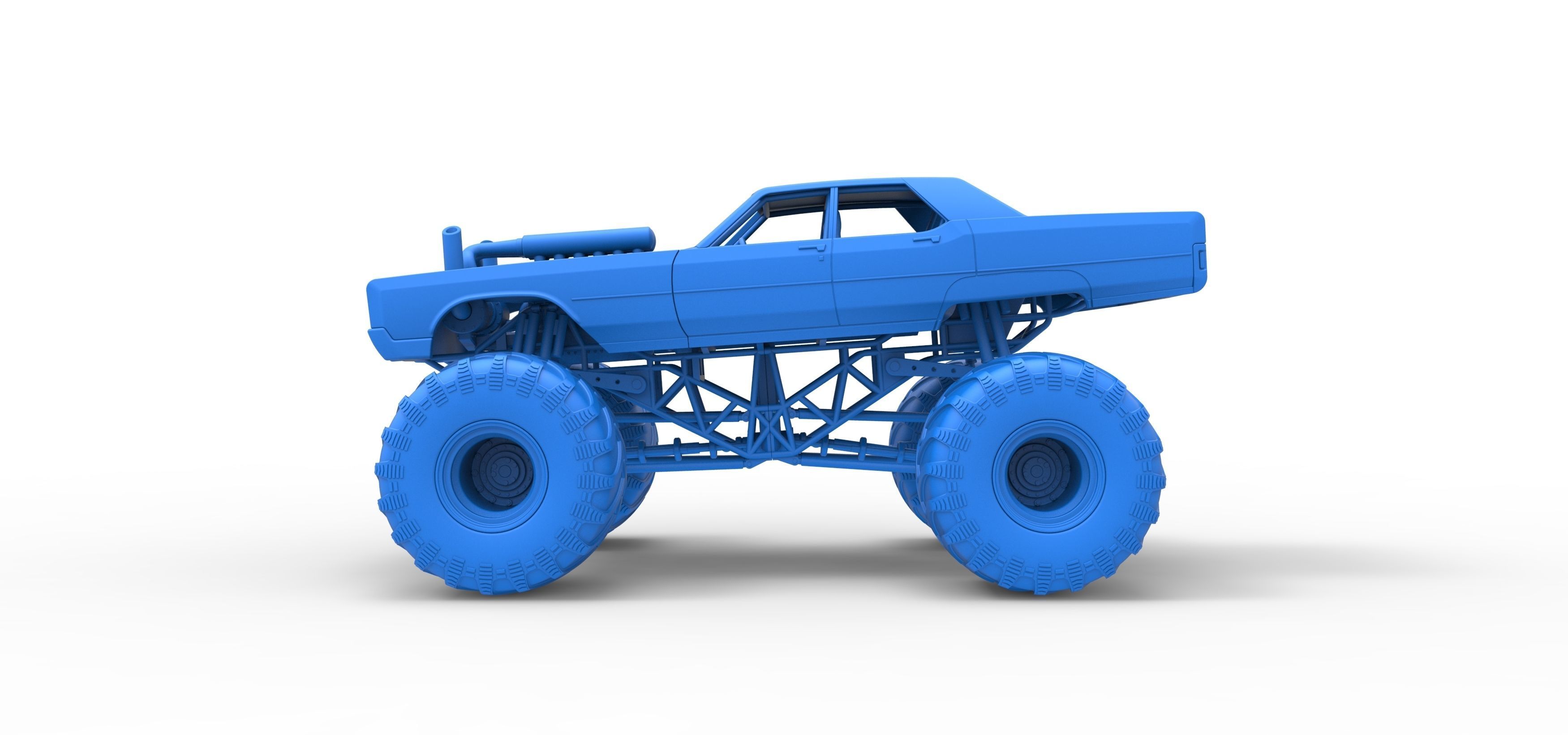 Monster Truck Concept Scale 1 to 25 3D print model_26
